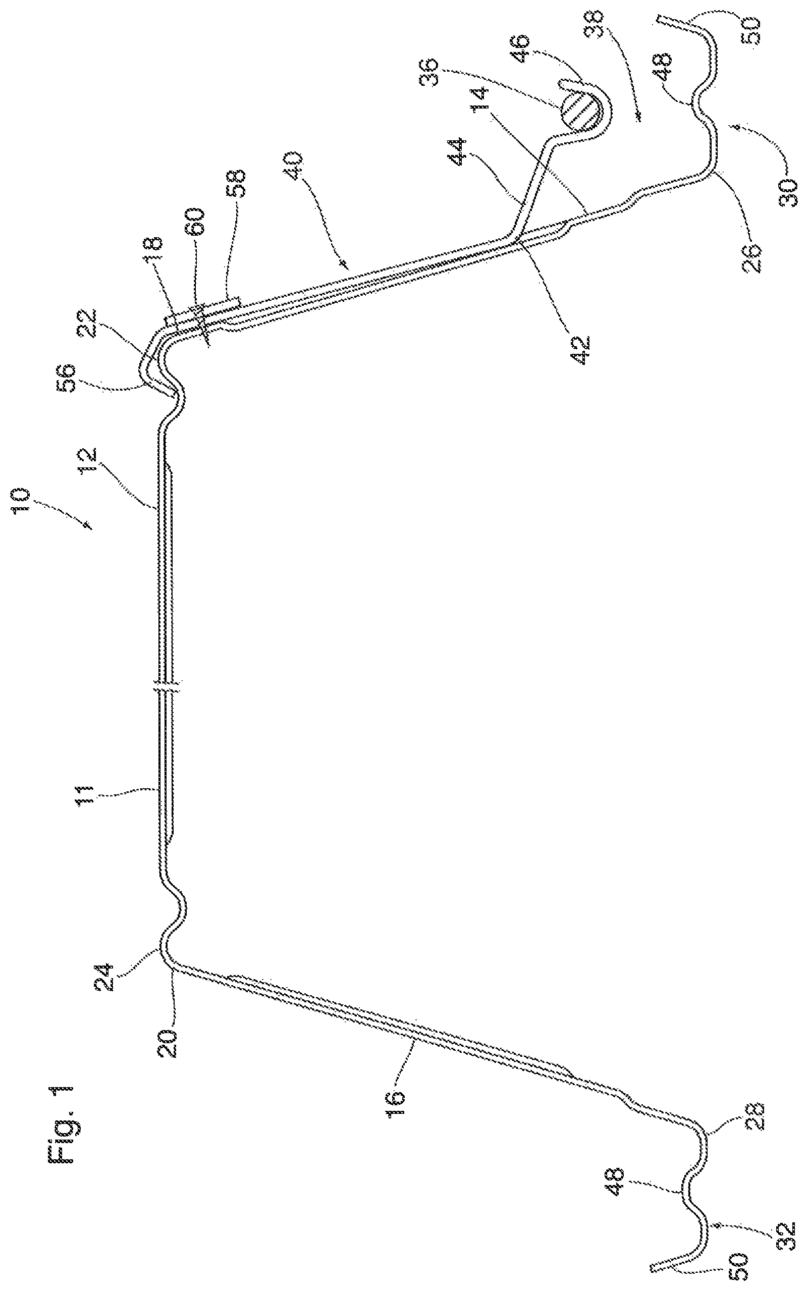 Patent US12338640 — Floor panel system — Figure 1