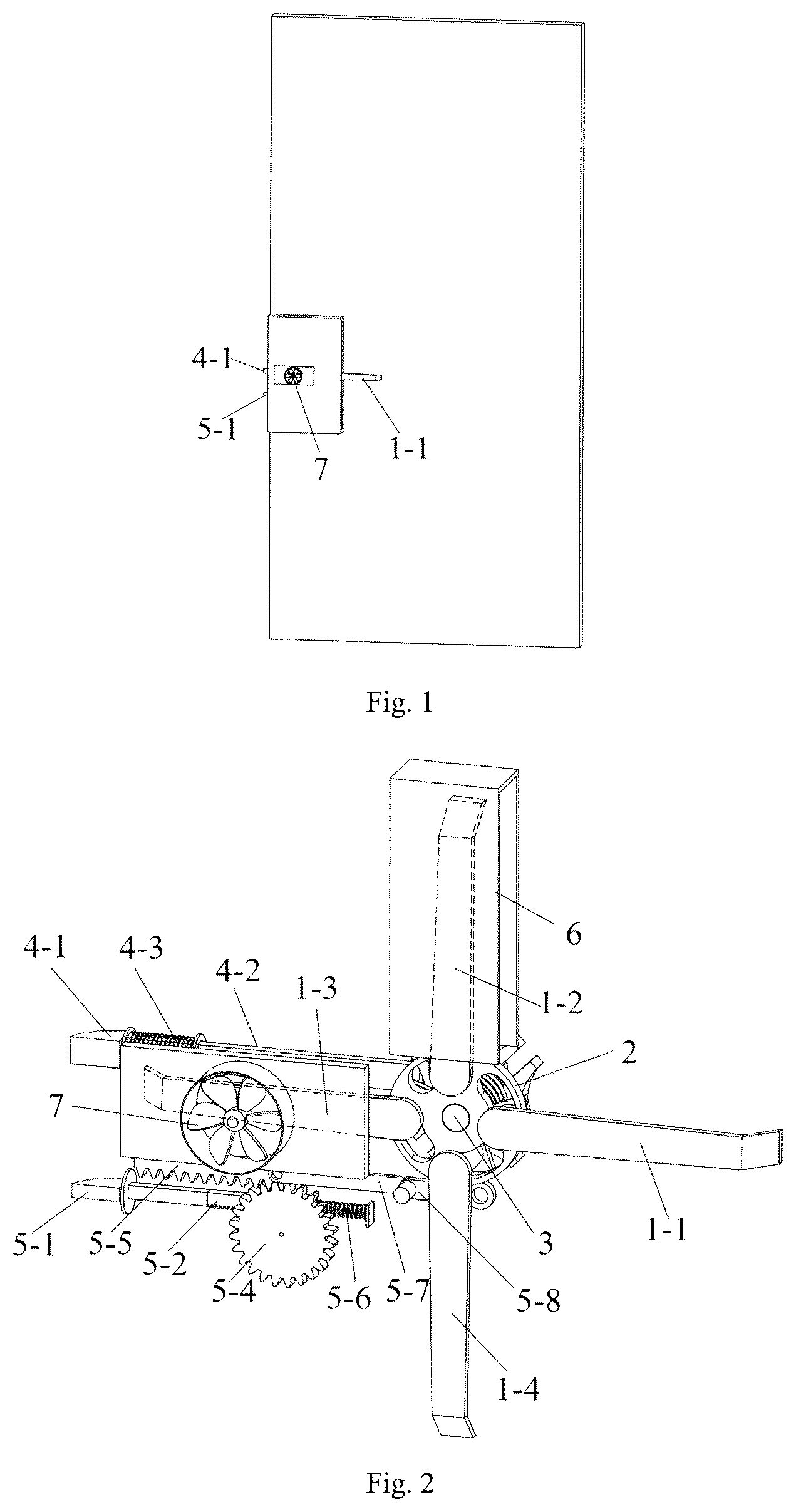 Patent US12338651 — Disinfection device of door handle being rotational and transpositional — Figure 1