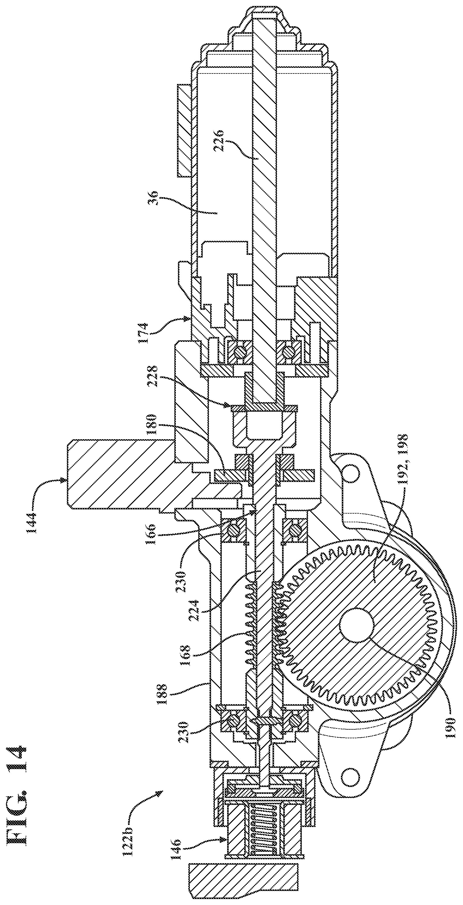 Patent US12338671 Figure 14 – Distributed control system for servo controlled powered door actuator