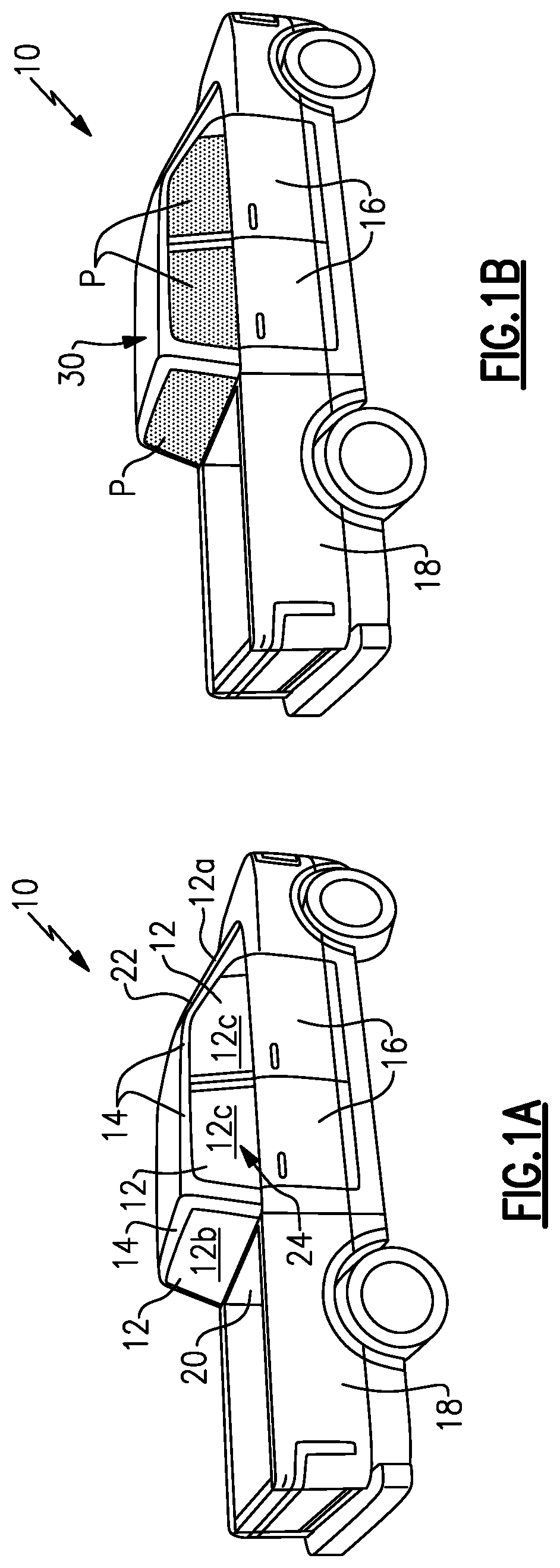 Patent US12338674 — Dual window system with privacy panel — Figure 1