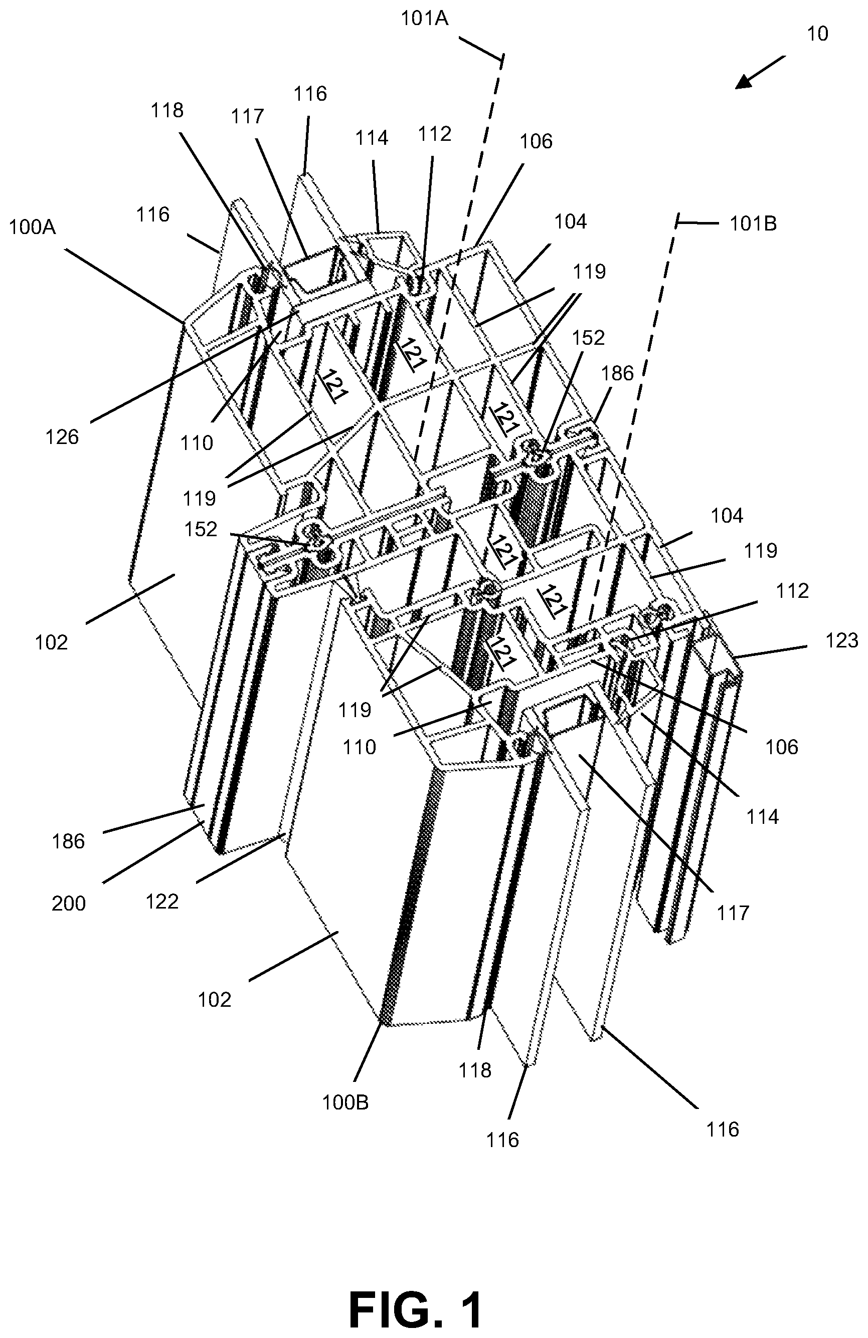 Patent US12338678 — Window assembly for mitigating fluid ingress — Figure 1