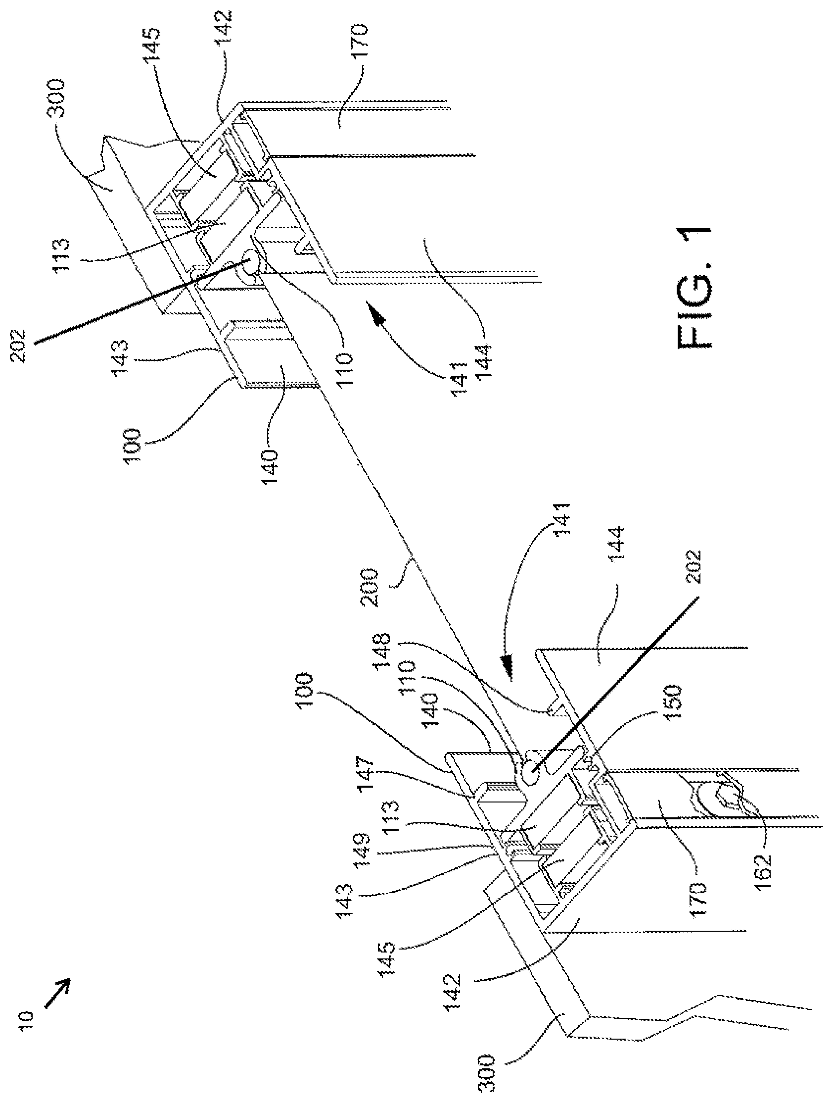Patent US12338683 — Self-tensioning magnetic tracks and track assemblies — Figure 1