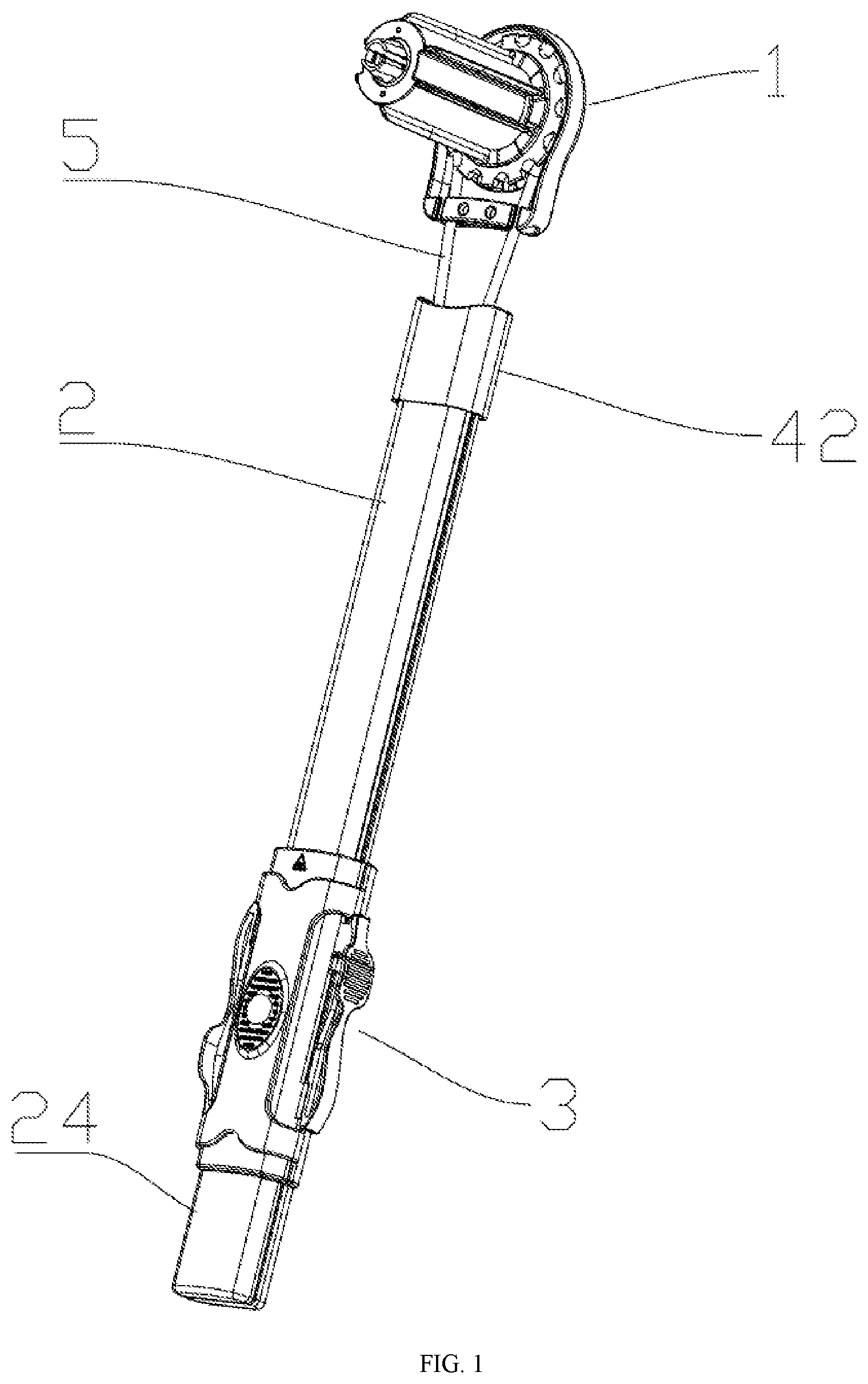 Patent US12338684 — Child-resistant roller blind lifting fixing rod and use method thereof — Figure 1