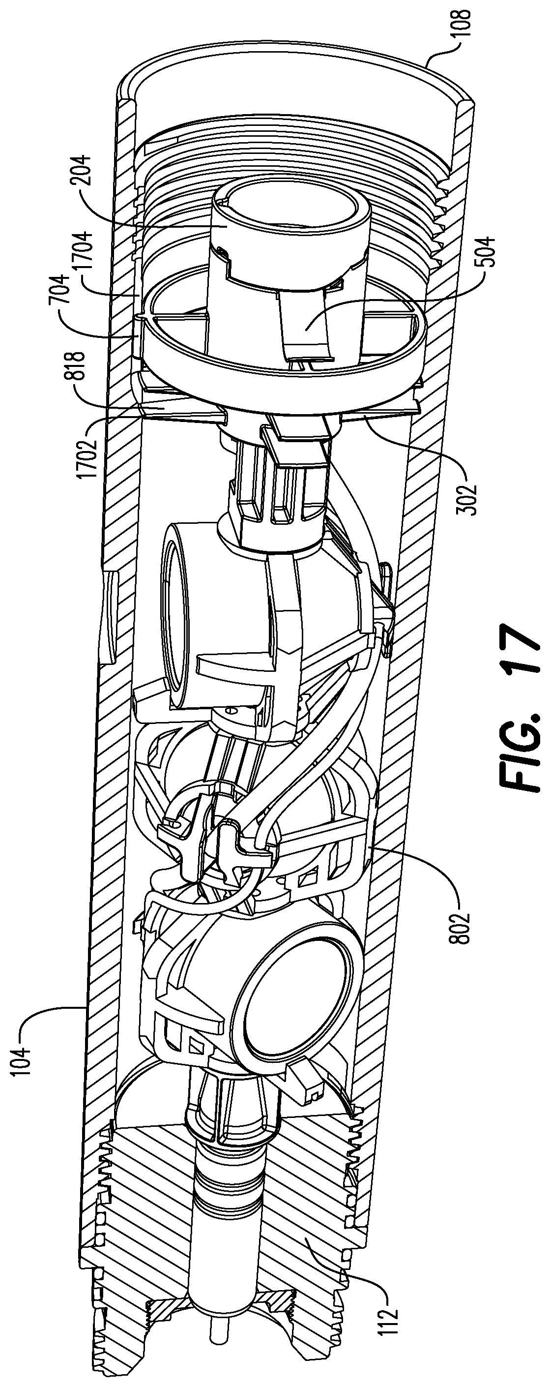 Patent US12338718 Figure 18 – Orienting perforation gun assembly