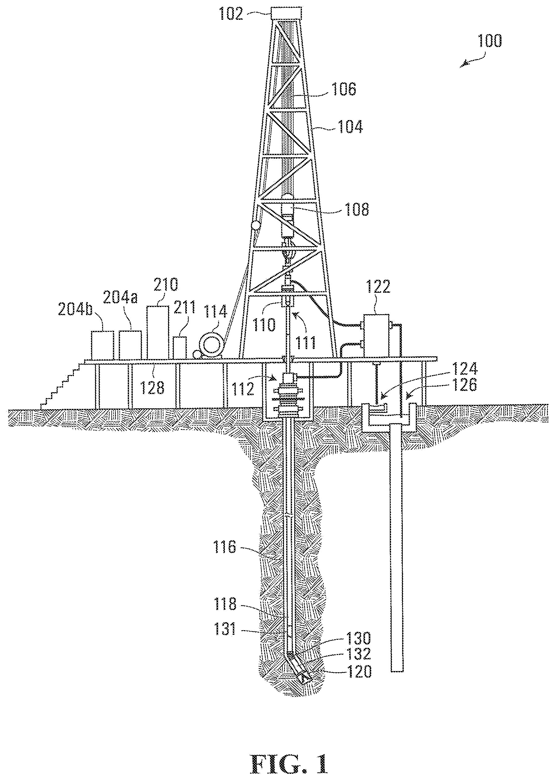 Patent US12338724 — Methods, systems, and media for controlling a toolface of a downhole tool — Figure 1