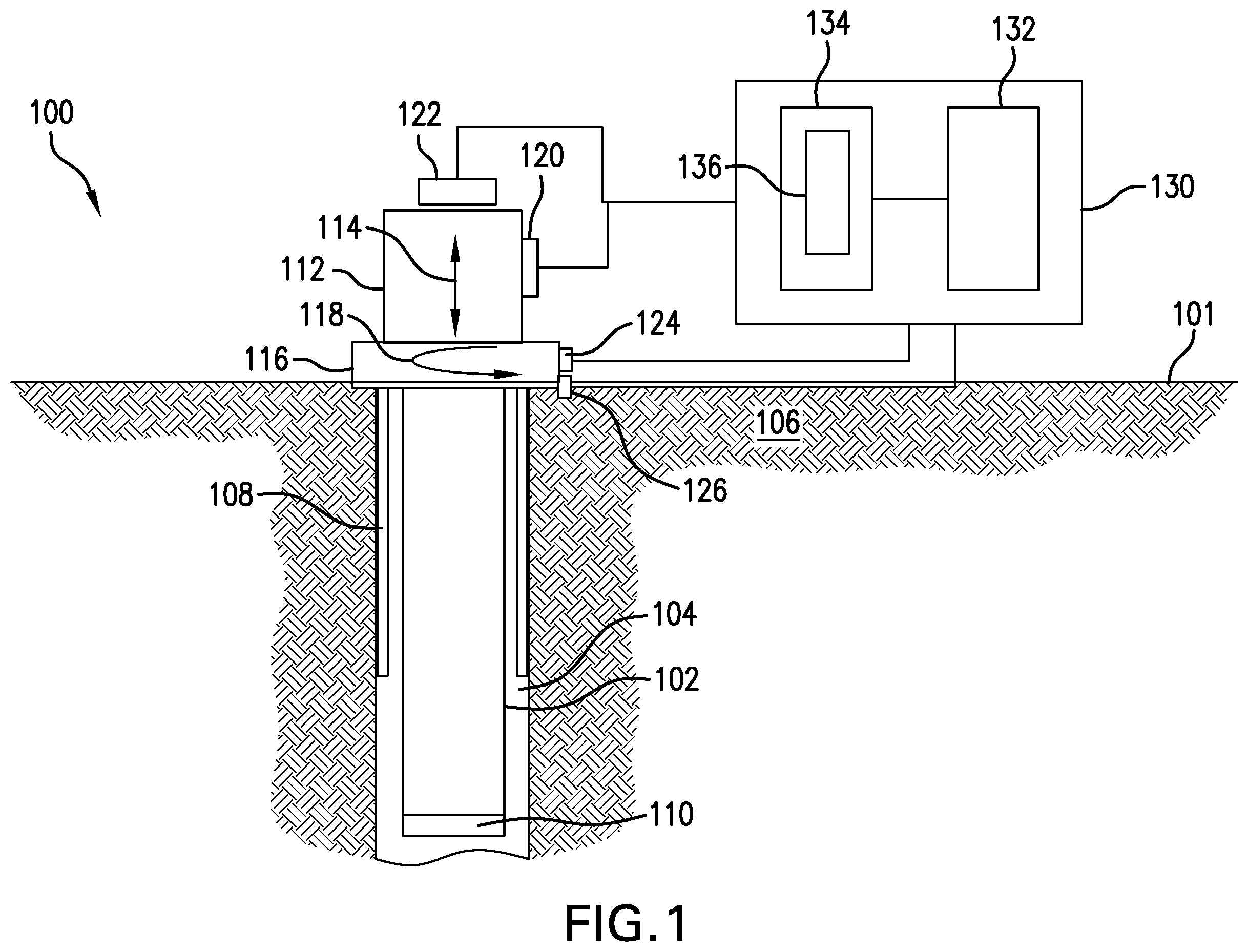 Patent US12338725 — System to model distributed torque, drag and friction along a string — Figure 1