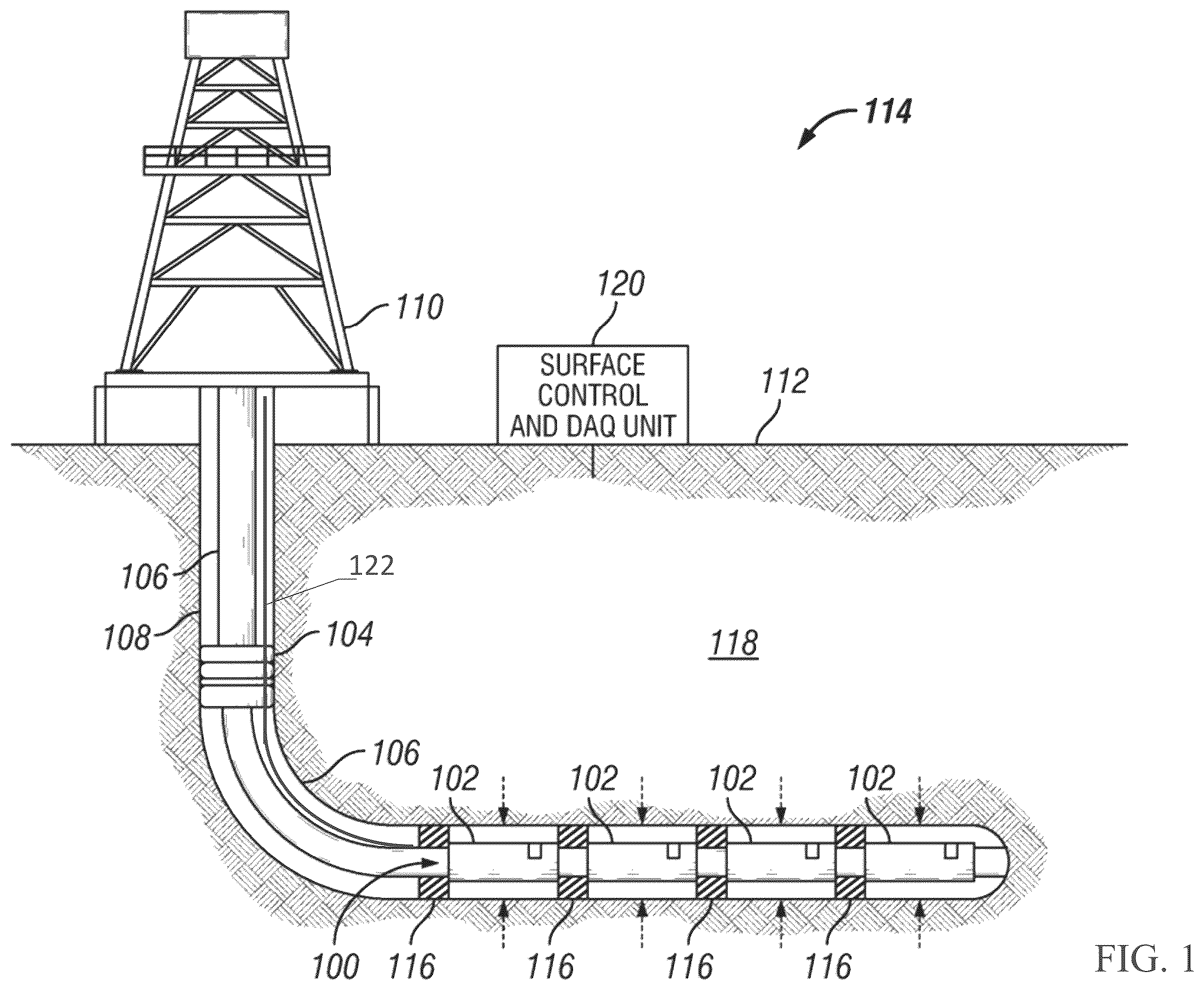 Patent US12338726 — Engineered acoustics for downhole equipment — Figure 1