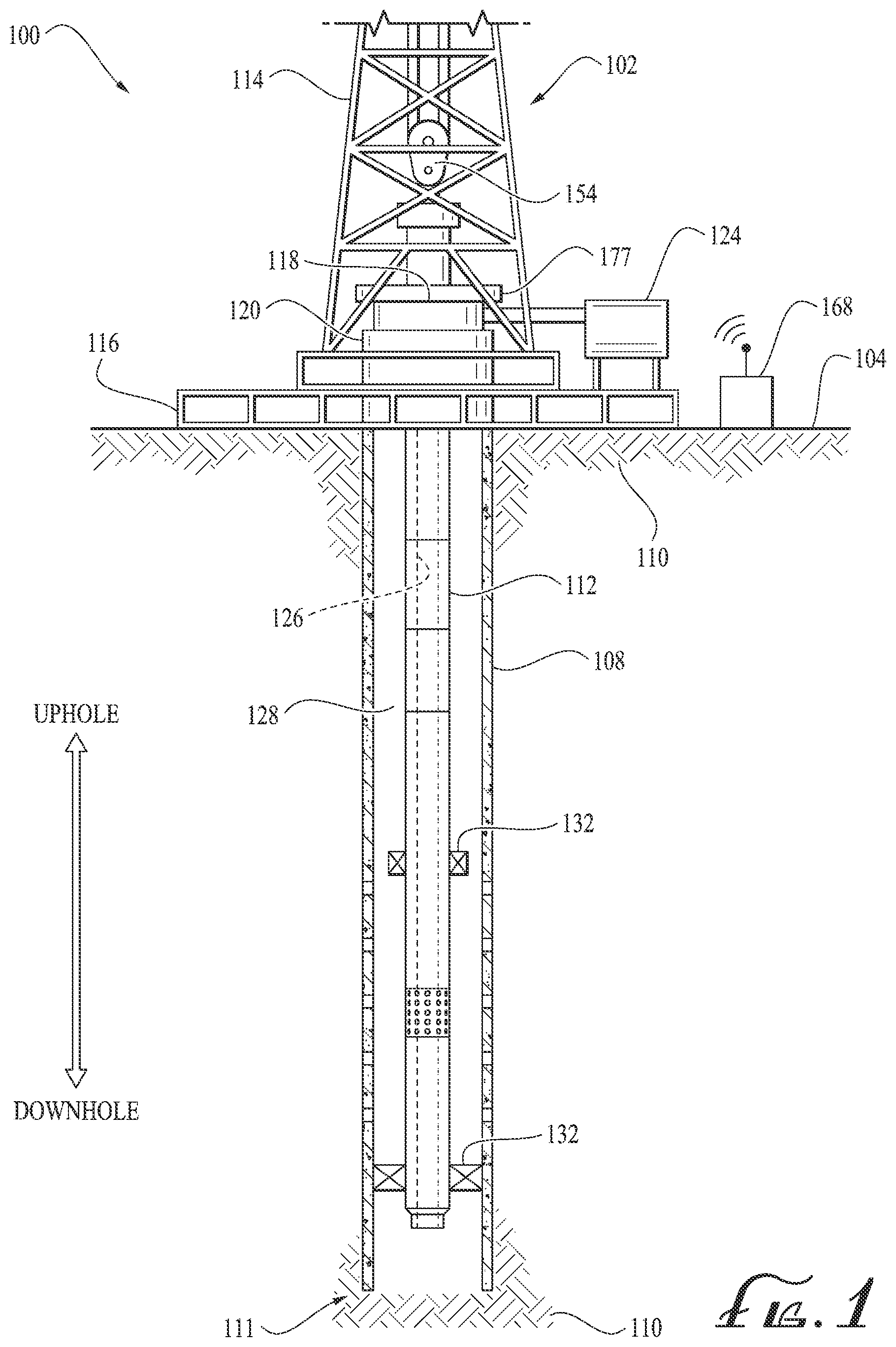 Patent US12338734 Figure 1 – Low emission multi-zone hydrocarbon reservoir testing