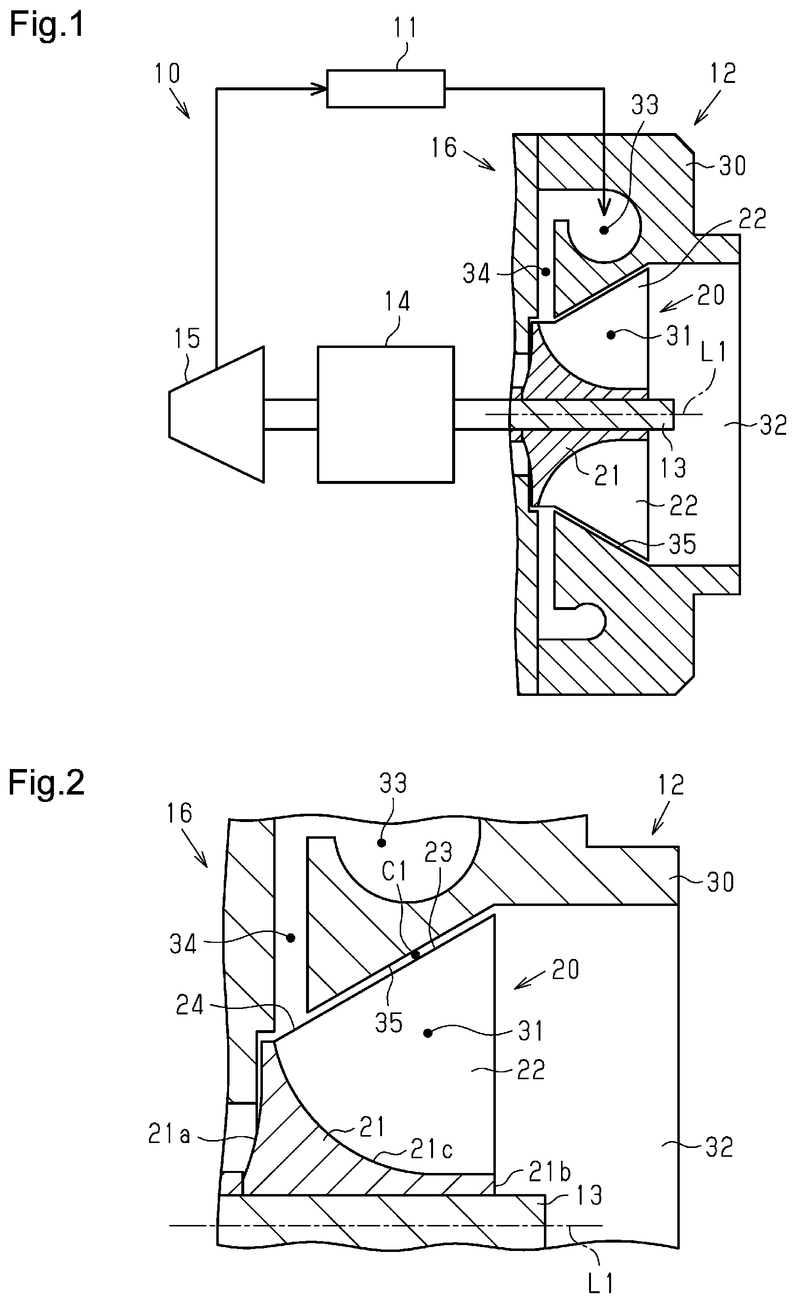 Patent US12338750 — Fuel cell fluid machine — Figure 1