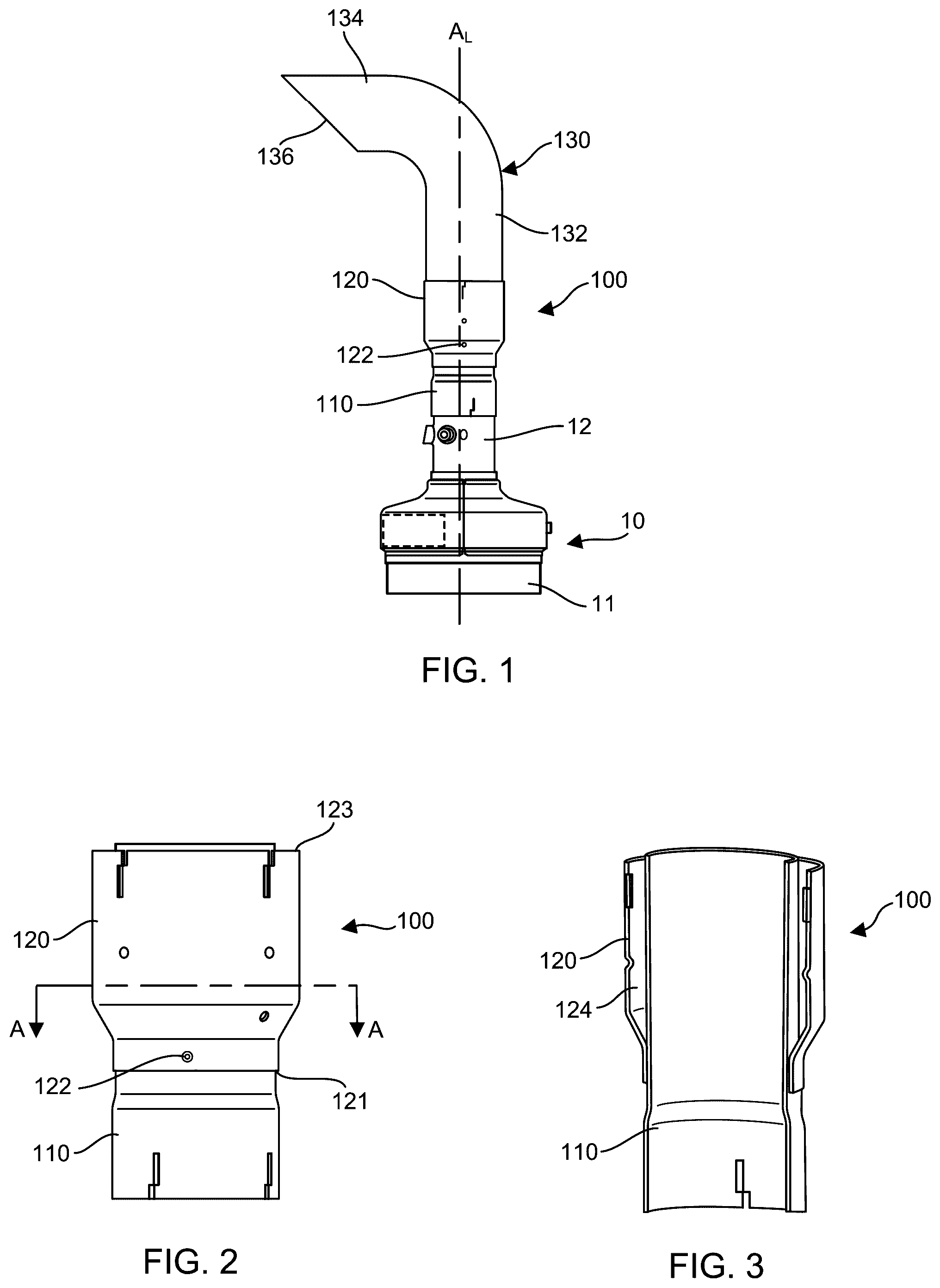 Patent US12338756 — Water drainage assemblies for aftertreatment systems — Figure 1