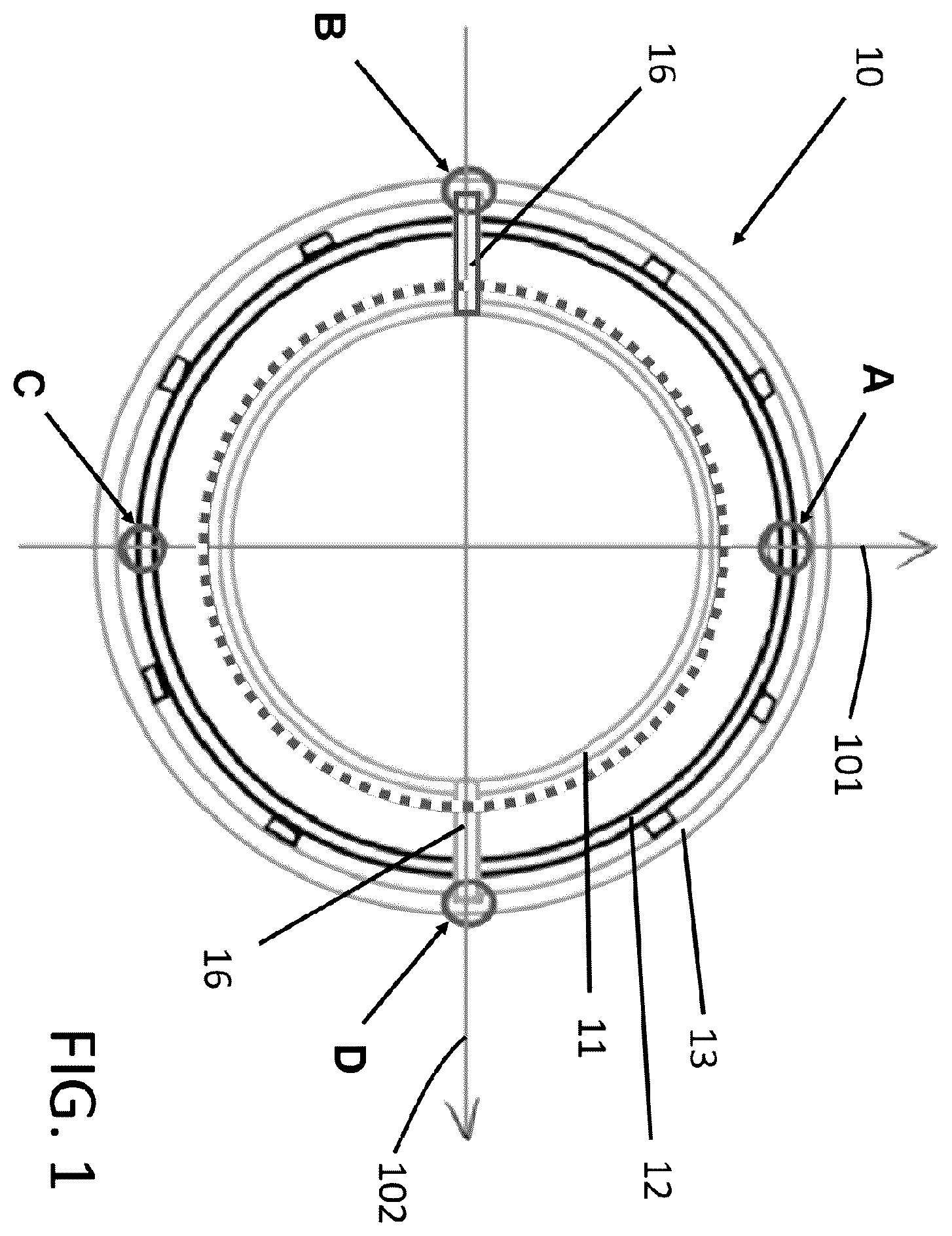 Patent US12338779 — Actuation mechanism — Figure 1