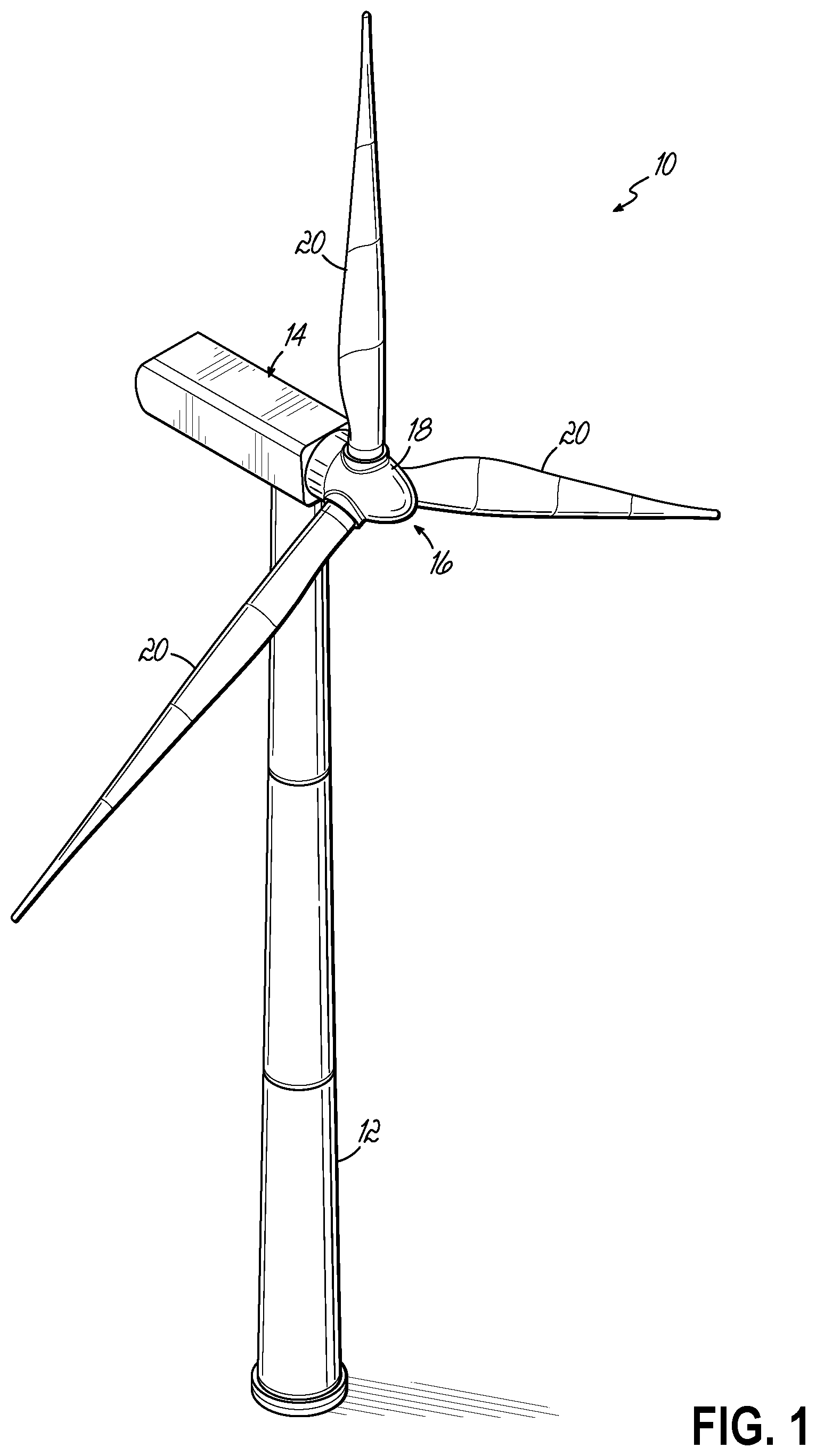 Patent US12338787 — Shear web for a wind turbine blade and method of making same — Figure 1
