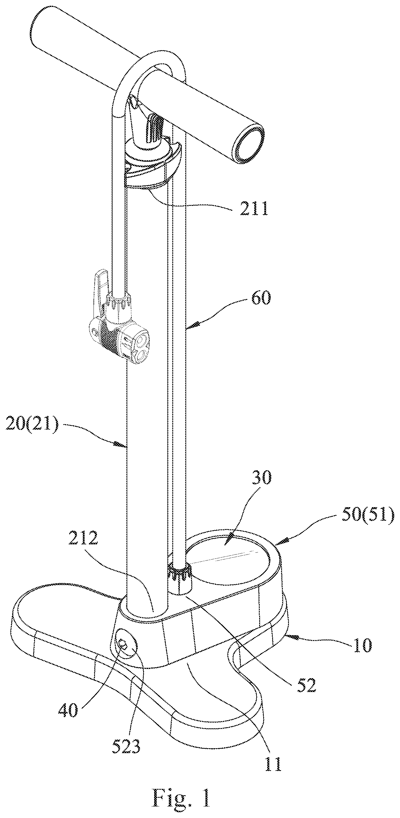 Patent US12338806 — Easy-to-assemble floor pump — Figure 1