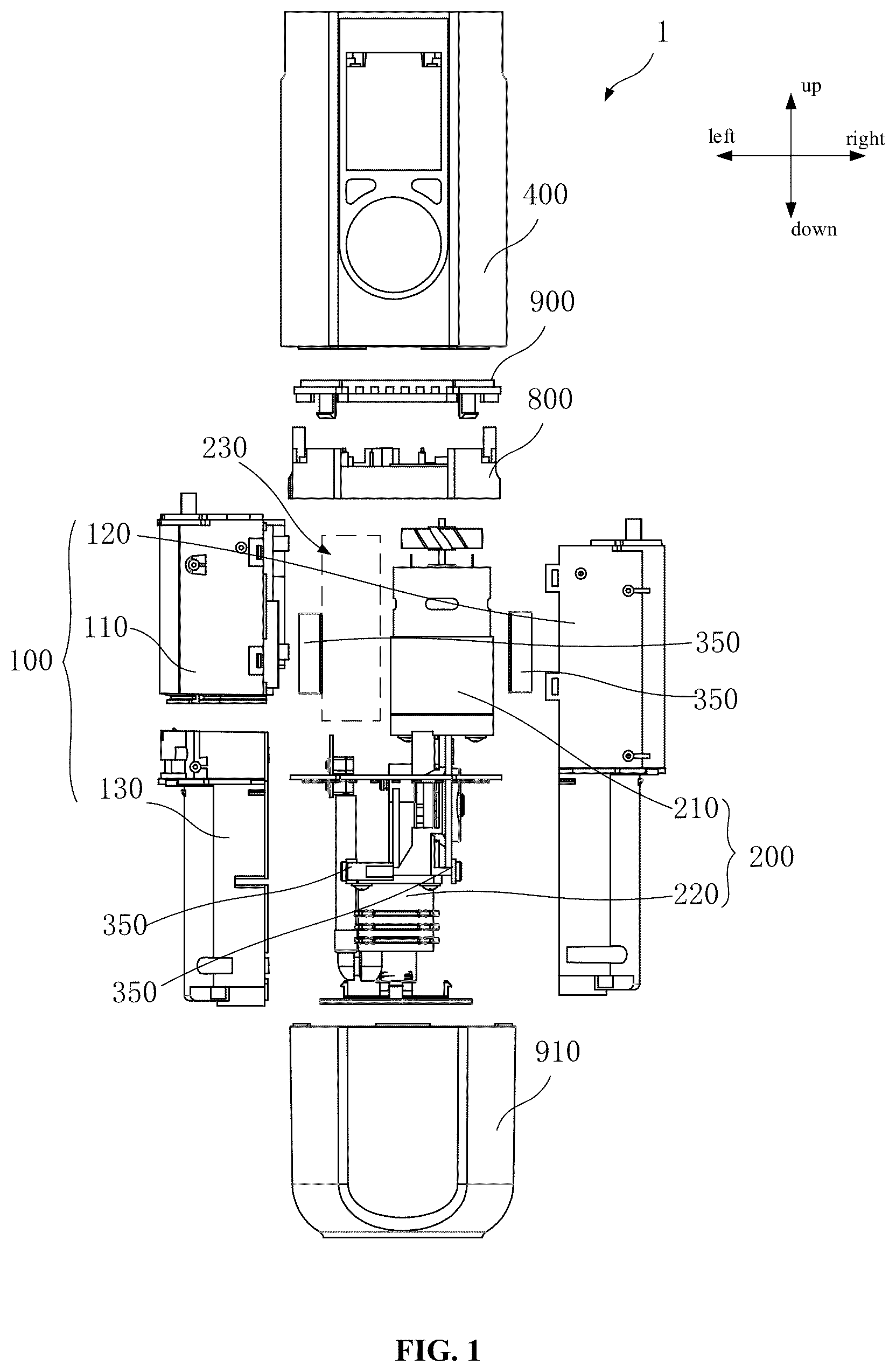 Patent US12338808 — In-vehicle inflator — Figure 1
