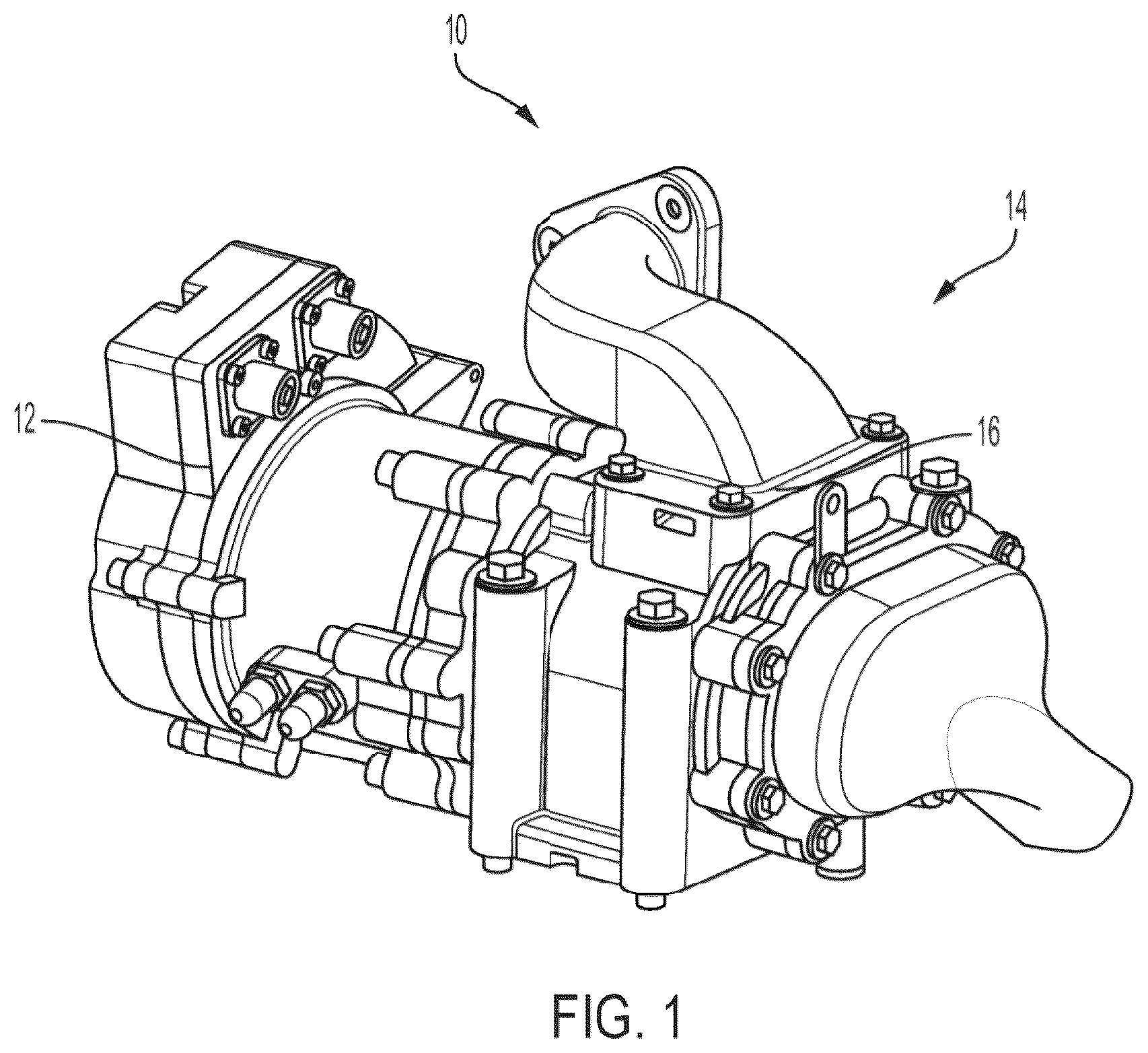 Patent US12338817 — Rear drive EGR pump — Figure 1