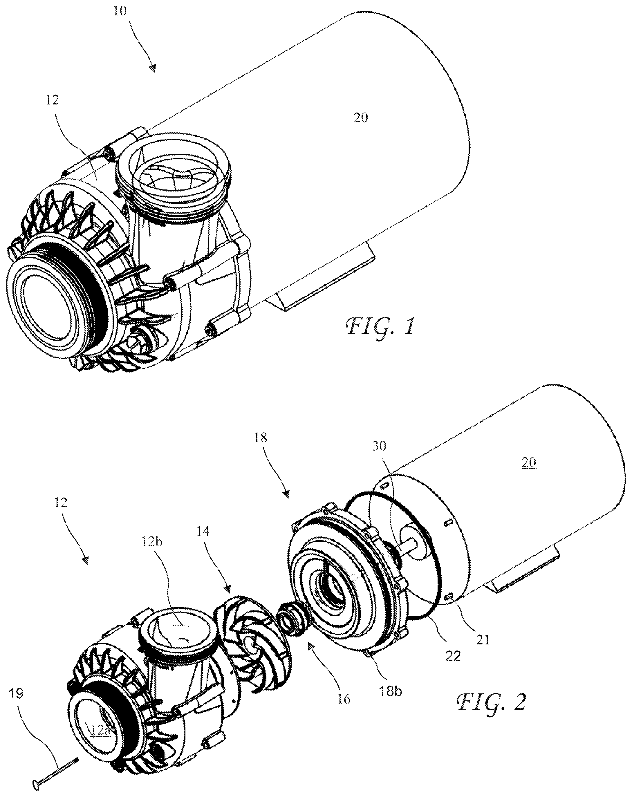 Patent US12338826 — Universal spa pump — Figure 1