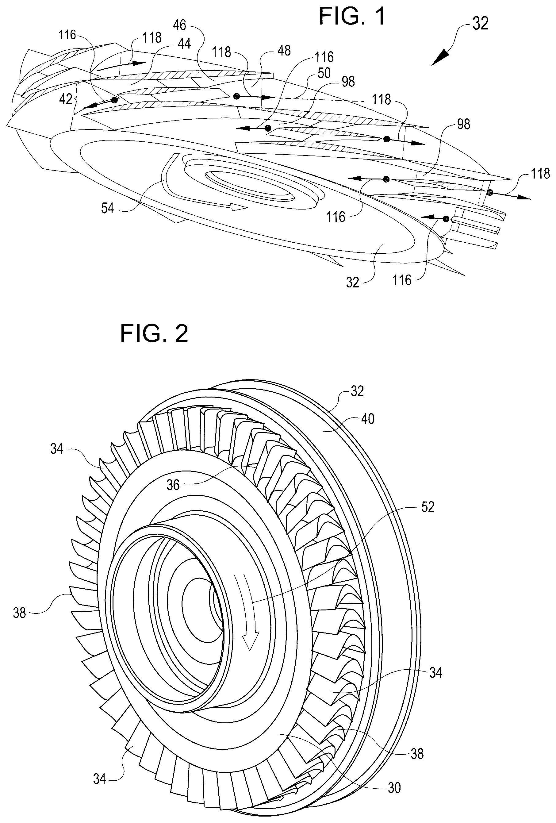 Patent US12338829 — Variable geometry supersonic compressor — Figure 1