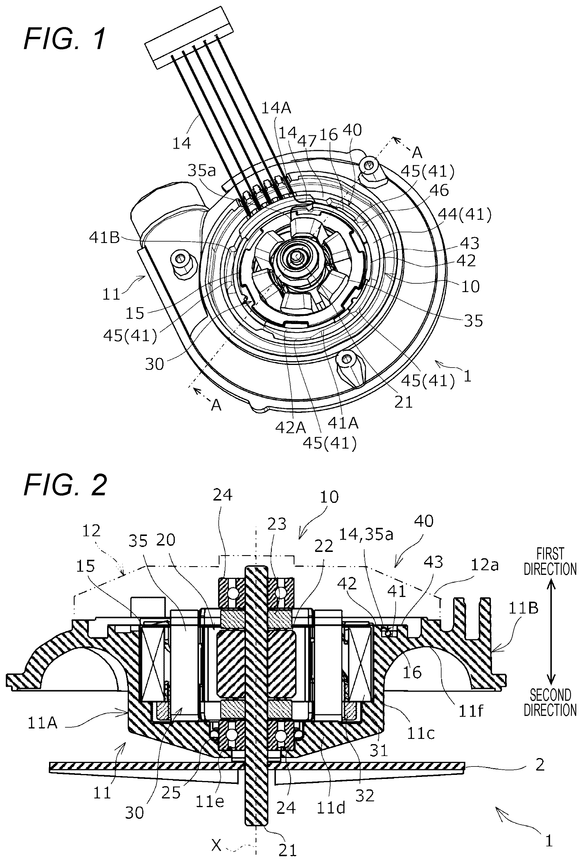 Patent US12338830 — Blower housing, blower wiring structure, and blower — Figure 1