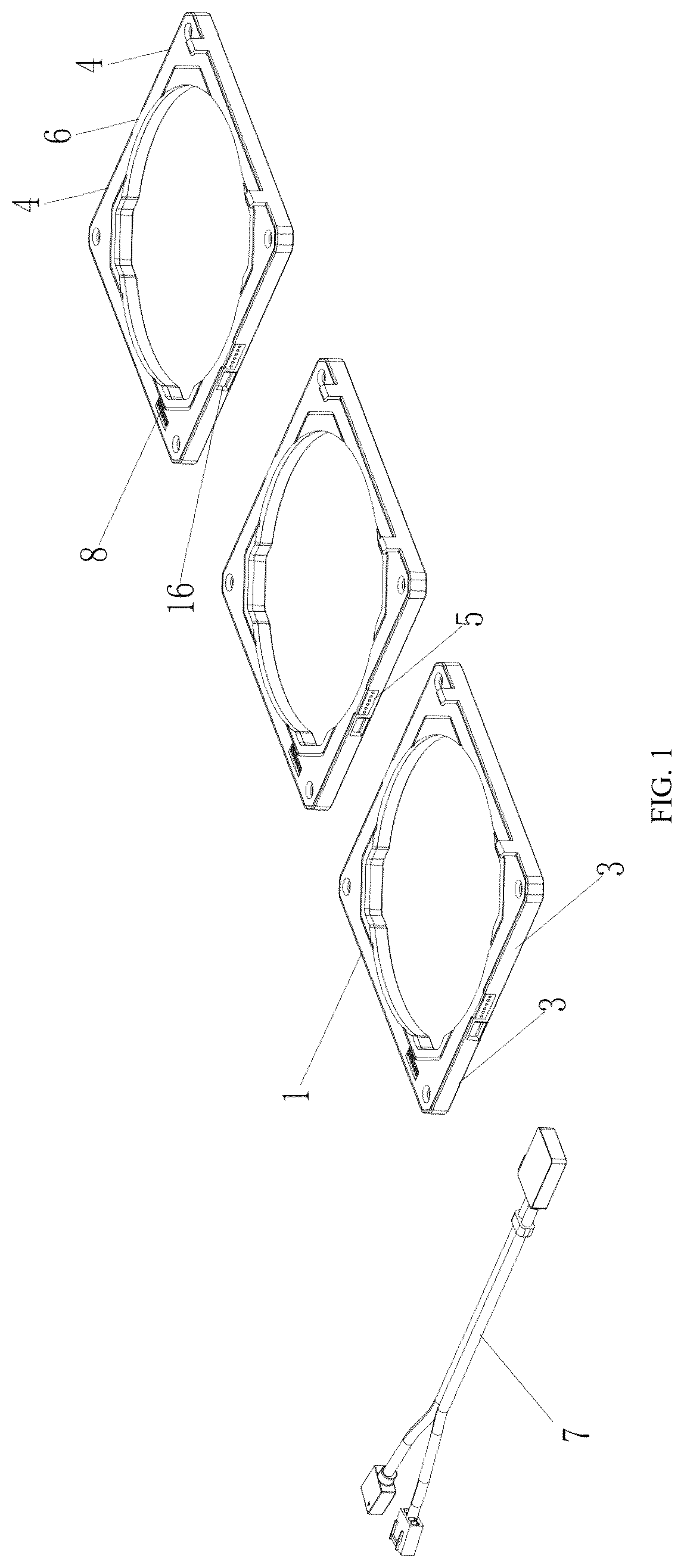 Patent US12338836 Figure 1 – Magnetic suction fan