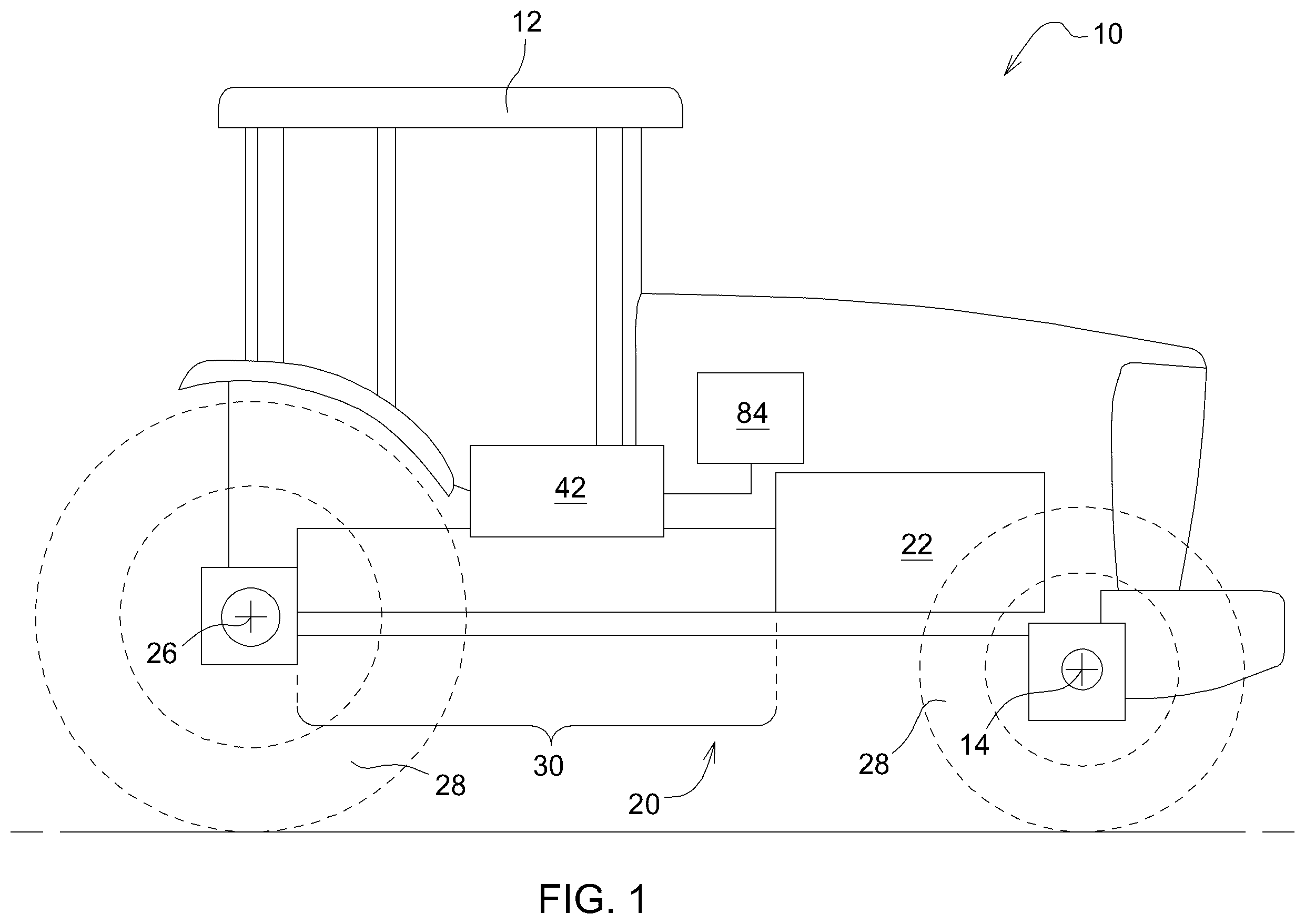Patent US12338841 — Hydraulic arrangement and utility vehicle — Figure 1
