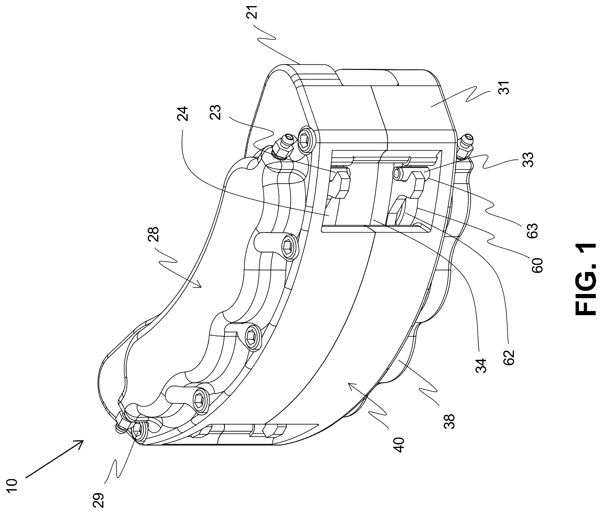 Patent US12338864 Figure 1 – Direct fit automotive brakes