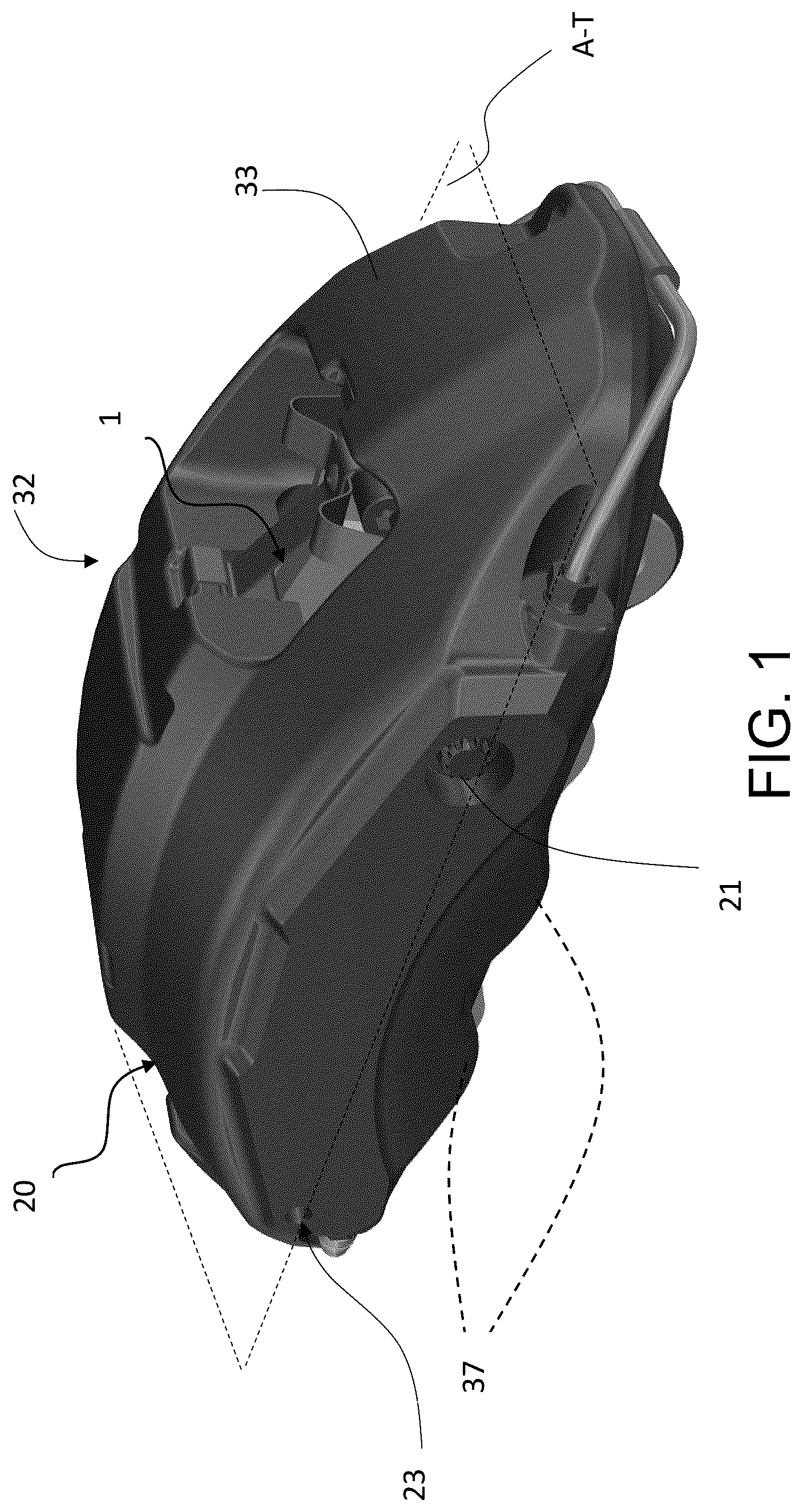Patent US12338866 — Brake pad; pad assembly; brake caliper assembly — Figure 1