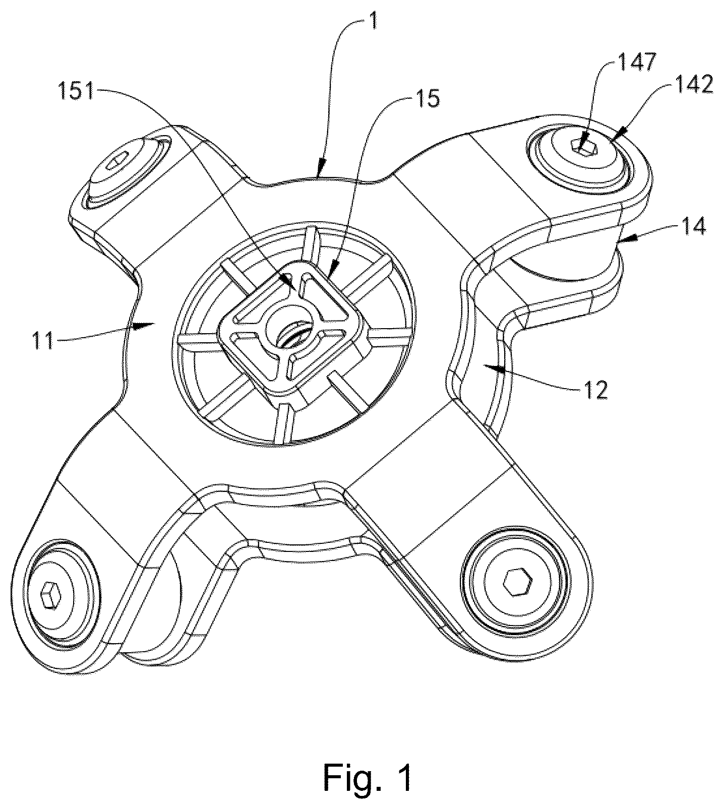 Patent US12338869 — Shock absorbing device — Figure 1