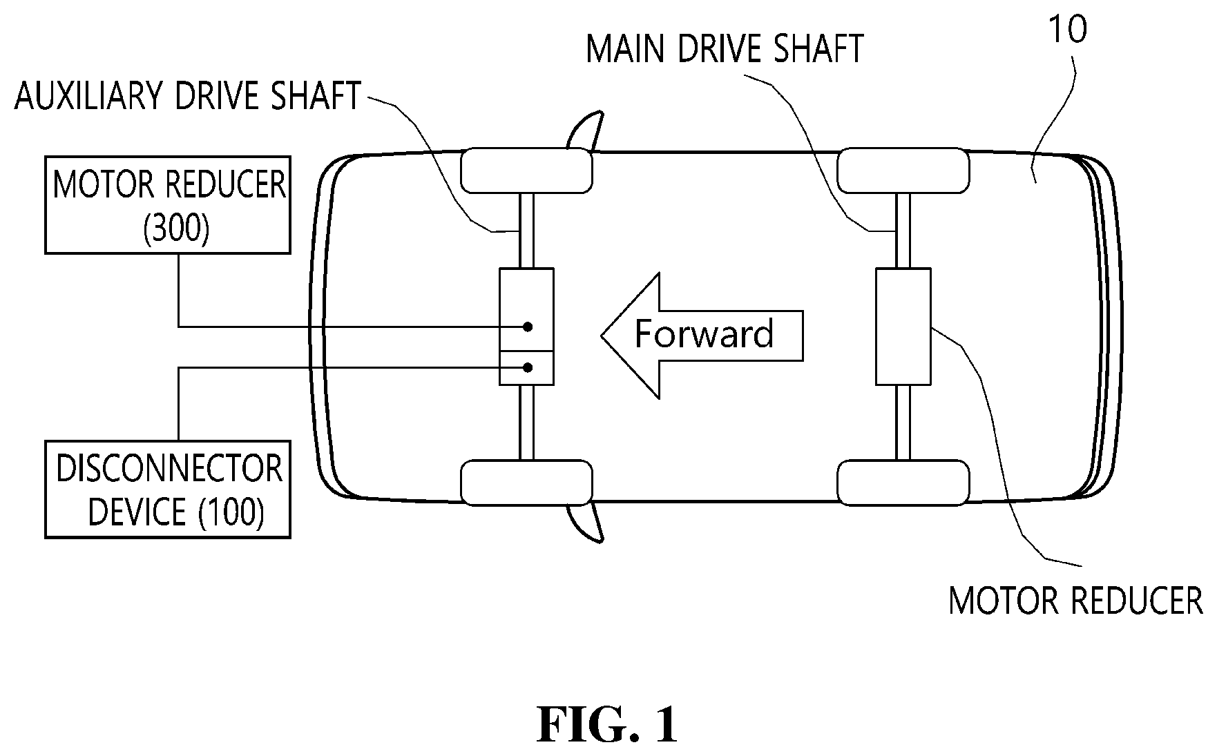 Patent US12338882 — Vehicle controller and noise reducing method of differential gear — Figure 1