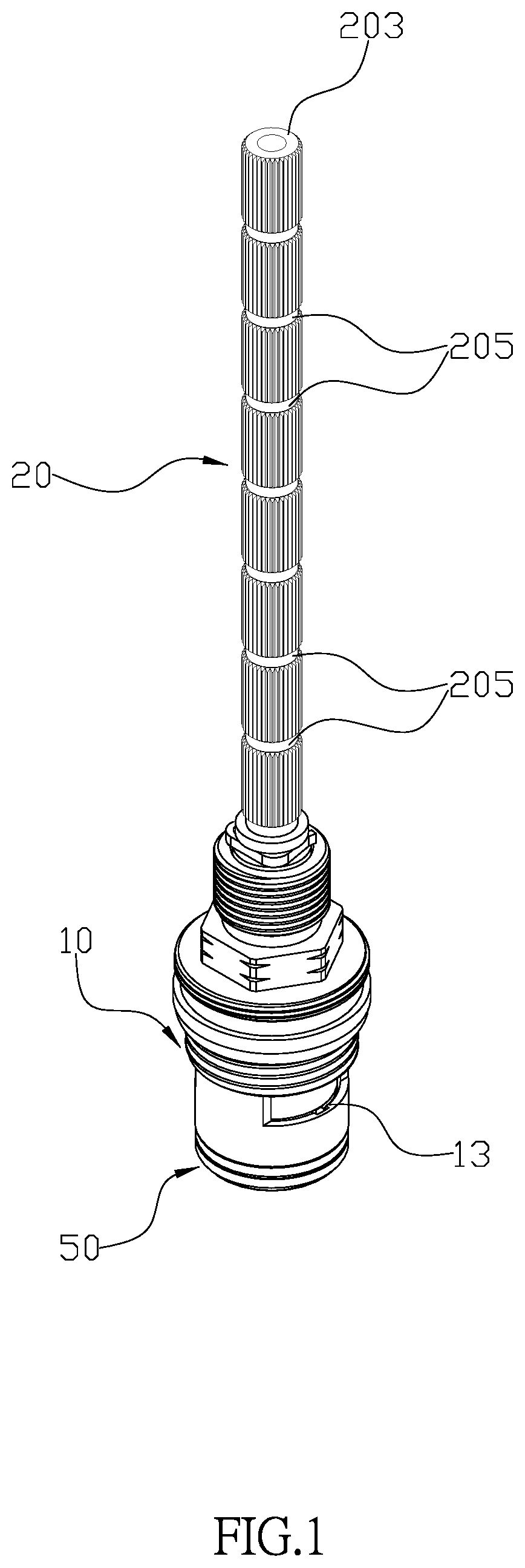 Patent US12338900 — Ceramic control valve — Figure 1