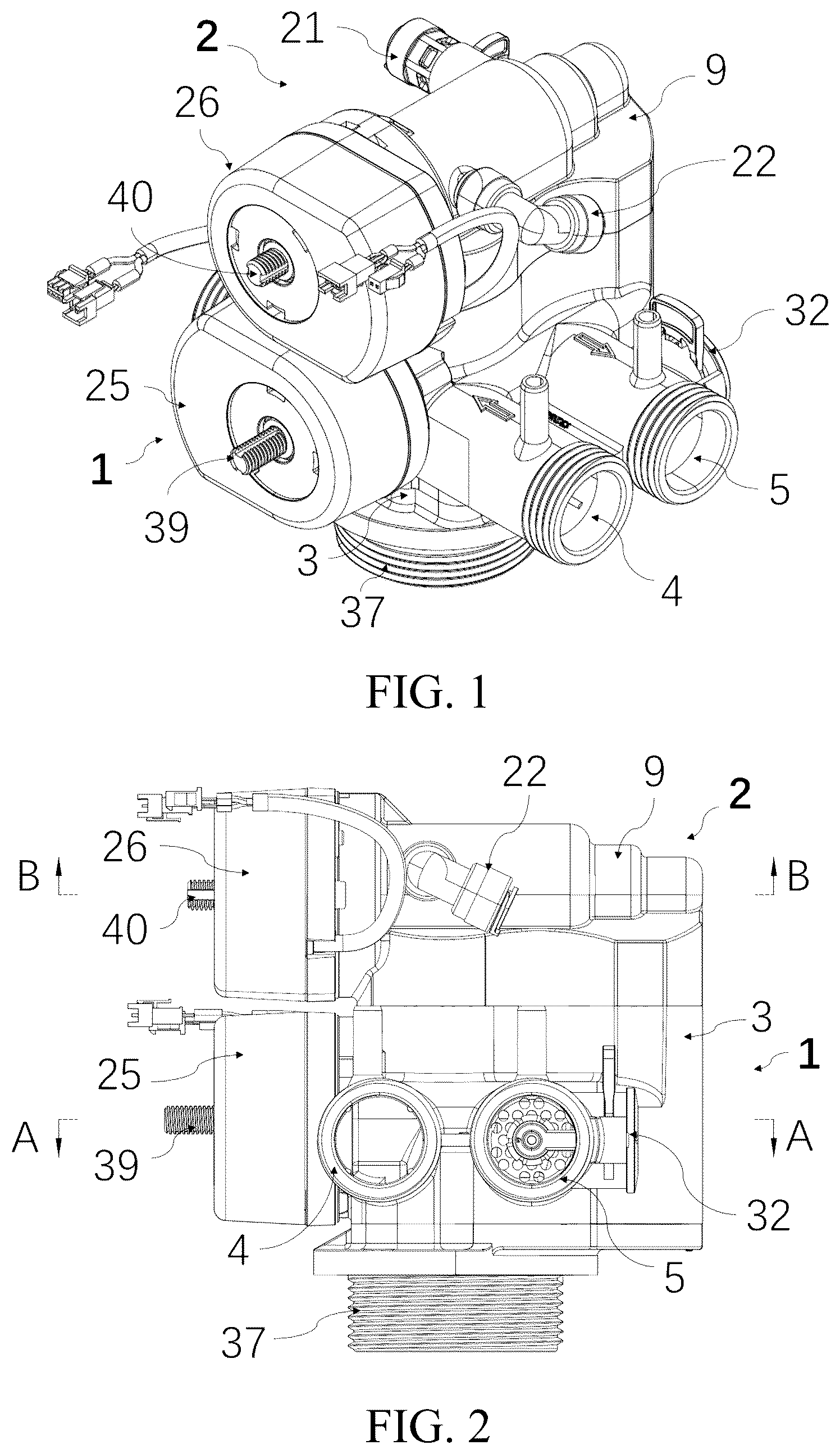 Patent US12338902 — Multi-way valve, water softener, and method for controlling water softener — Figure 1
