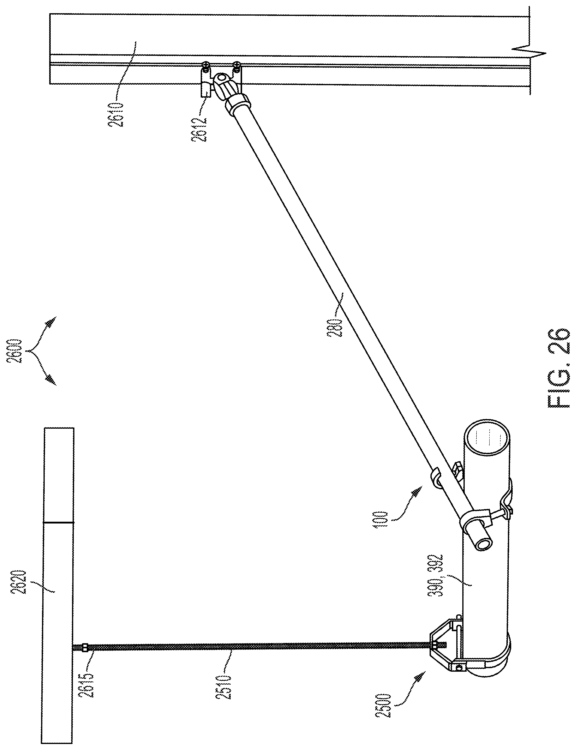 Patent US12338924 Figure 17 – Method of supporting piping on a brace pipe