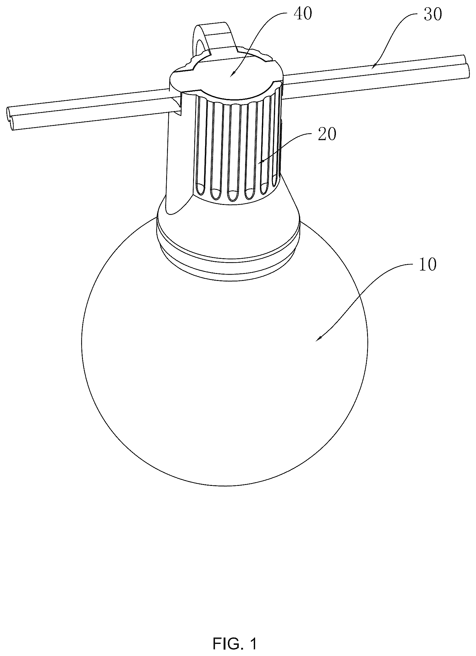 Patent US12338977 — String light structure — Figure 1