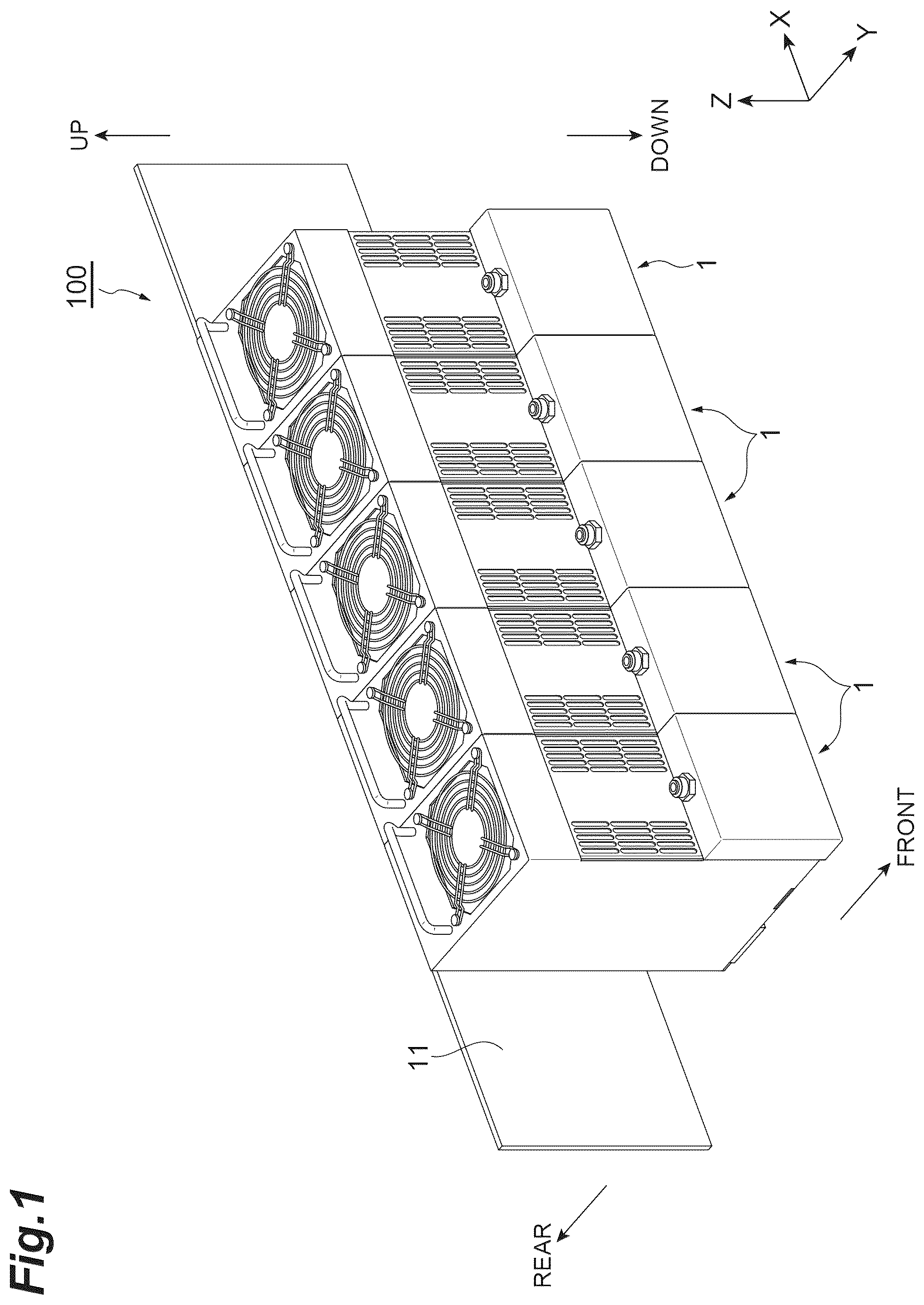Patent US12338987 — Heatsink, active energy irradiation device, and active energy irradiation system — Figure 1
