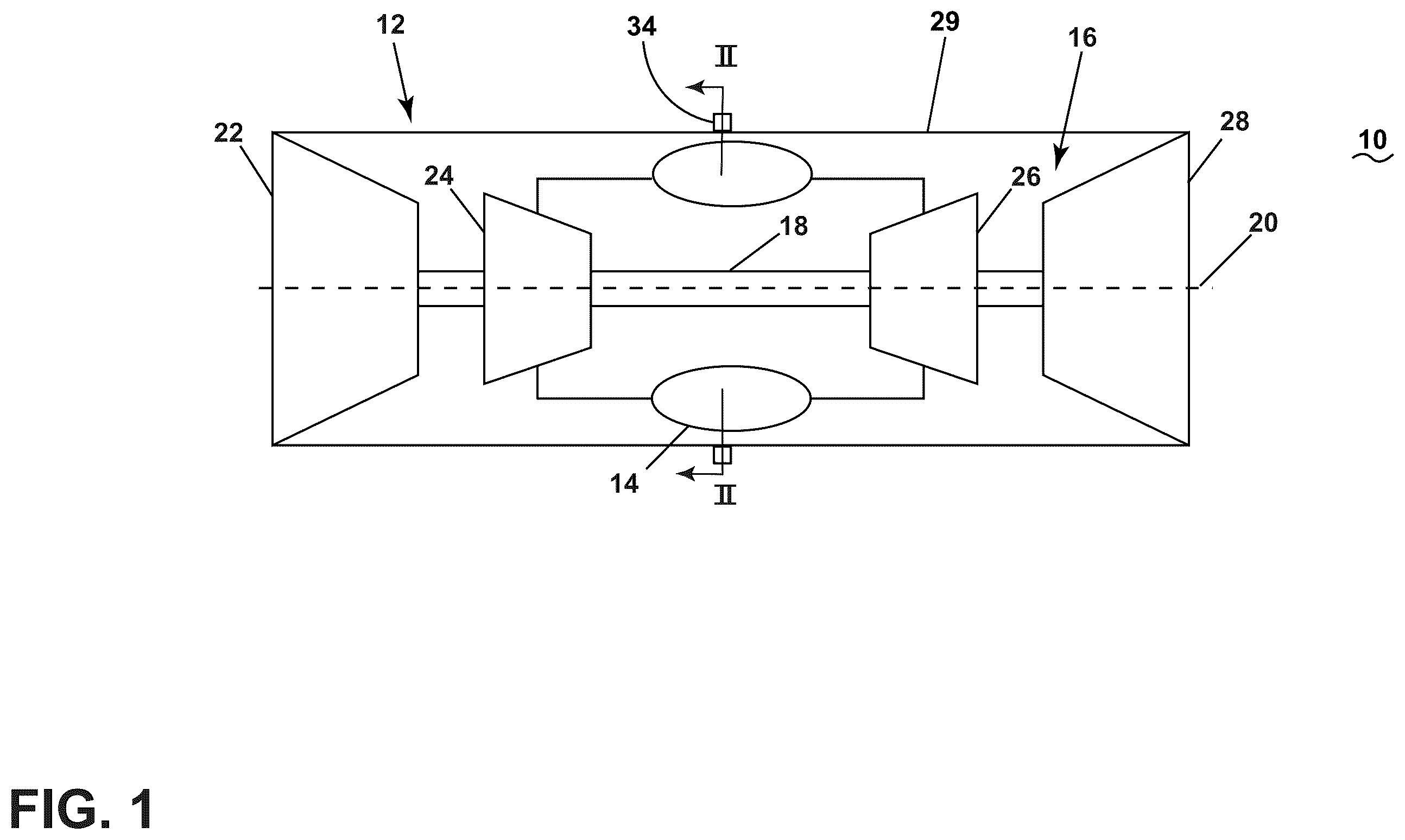 Patent US12339003 — Gas turbine engine and fuel nozzle therefor — Figure 1