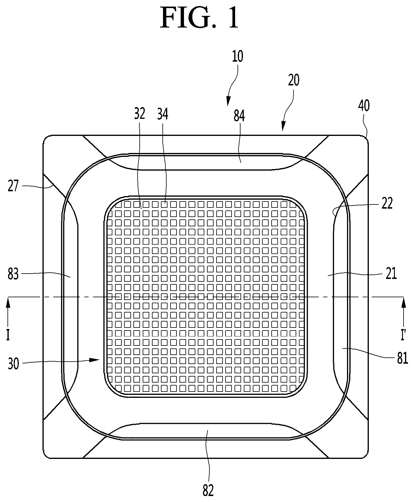 Patent US12339025 — Method for controlling a ceiling type air conditioner — Figure 1