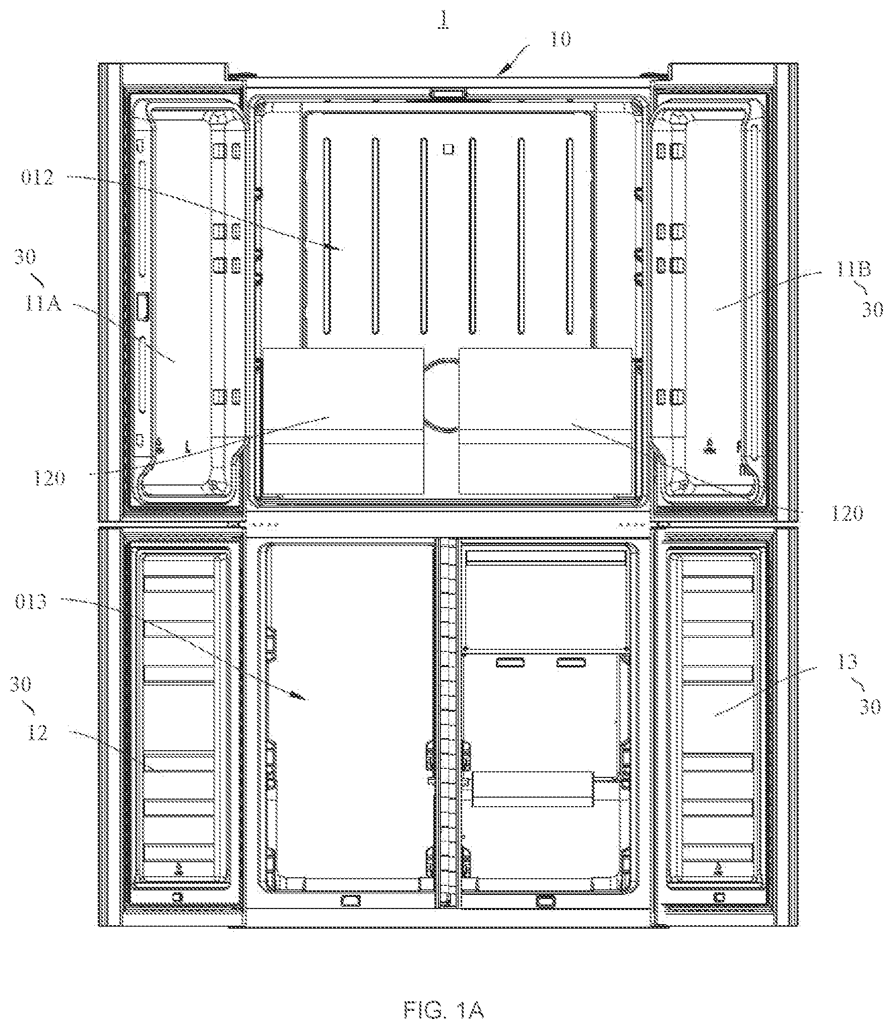Patent US12339052 — Refrigerator — Figure 1