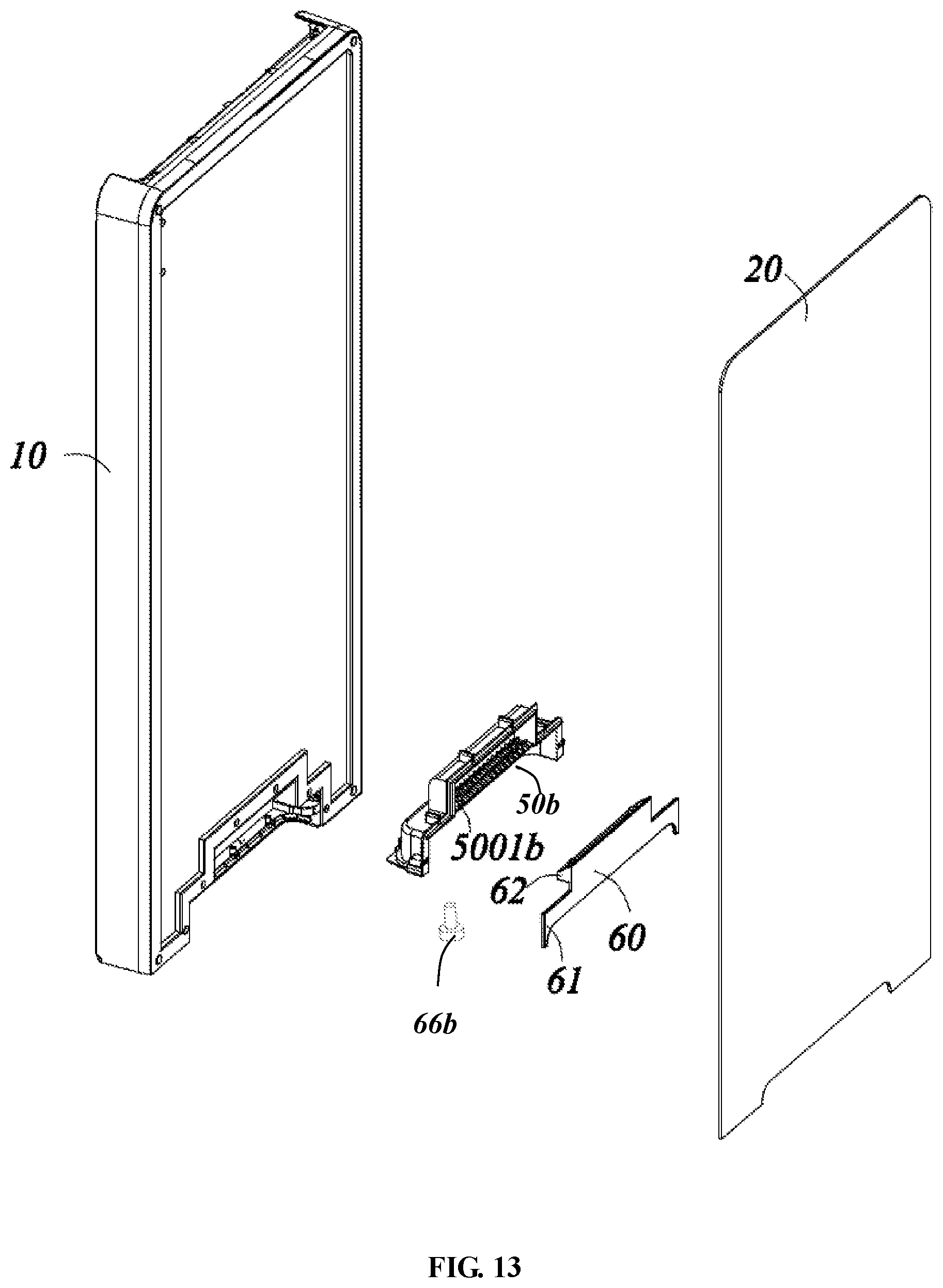 Patent US12339055 Figure 8 – Refrigerator door with replaceable door panel