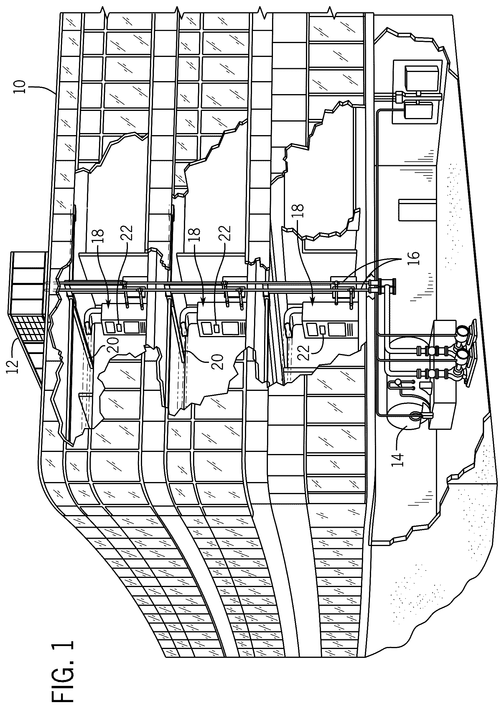 Patent US12339066 Figure 1 – Microchannel heat exchanger with varying fin density
