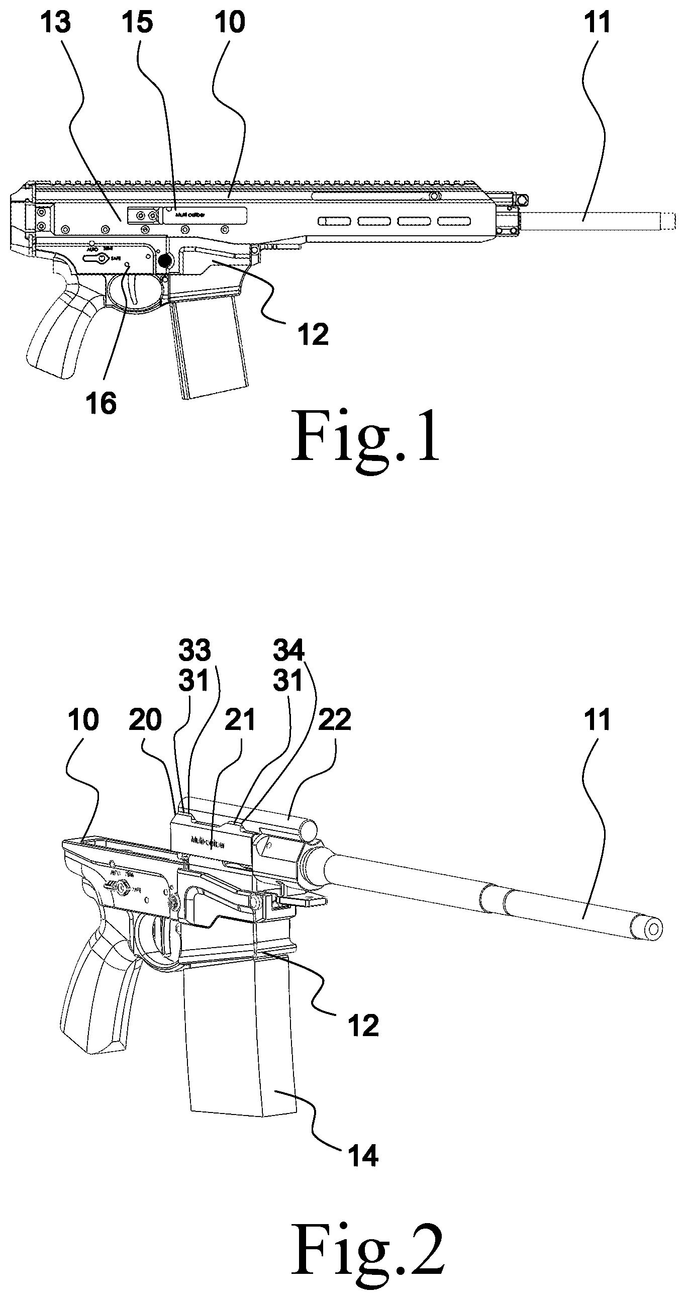 Patent US12339083 — Firearm, an upper receiver and a bolt carrier — Figure 1