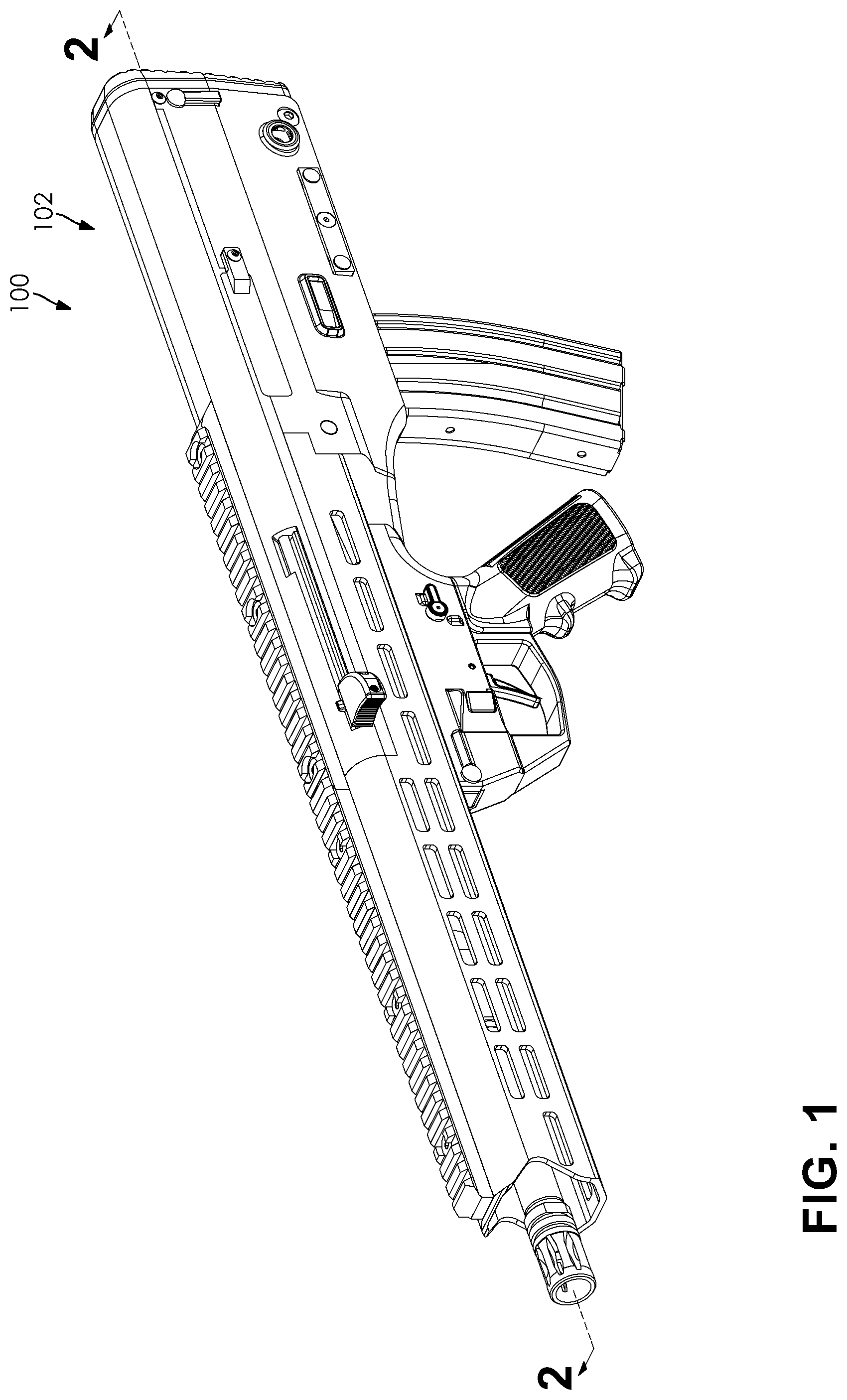 Patent US12339085 — Customizable firearm system — Figure 1