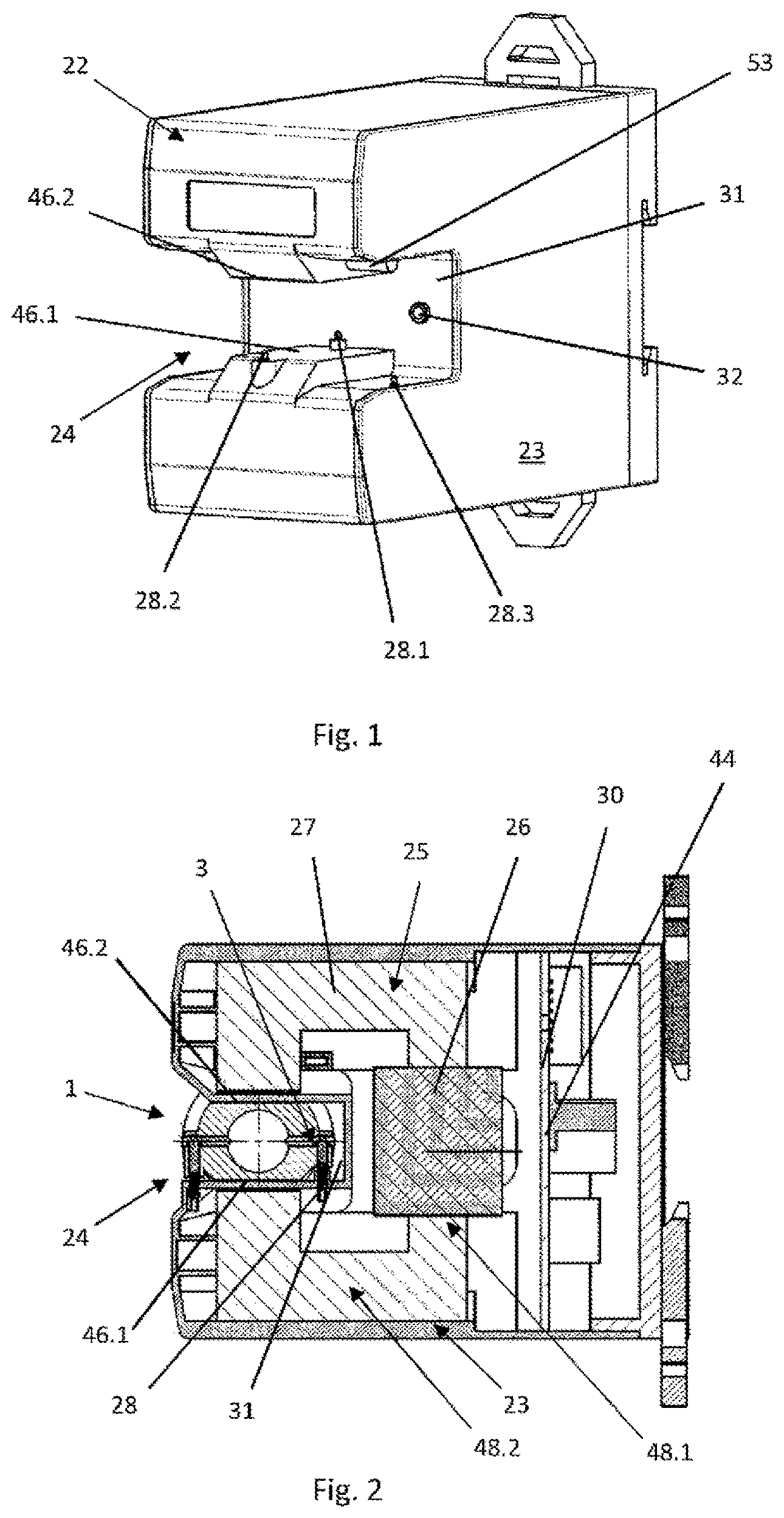 Patent US12339146 — Measuring tube, receiving unit, and magnetic-inductive flow meter — Figure 1