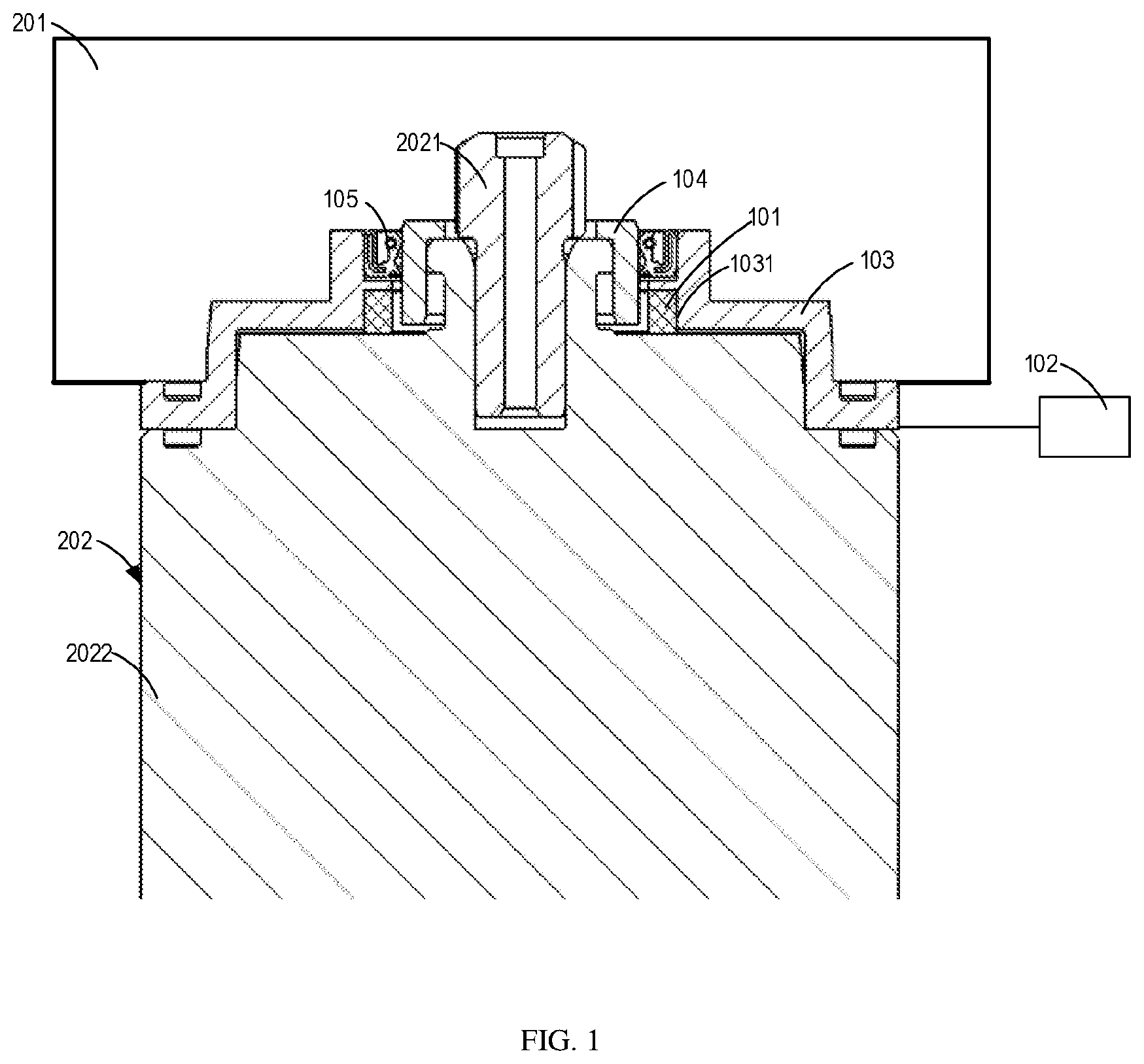 Patent US12339196 Figure 1 – Apparatus for determining oil leakage and robot using the apparatus