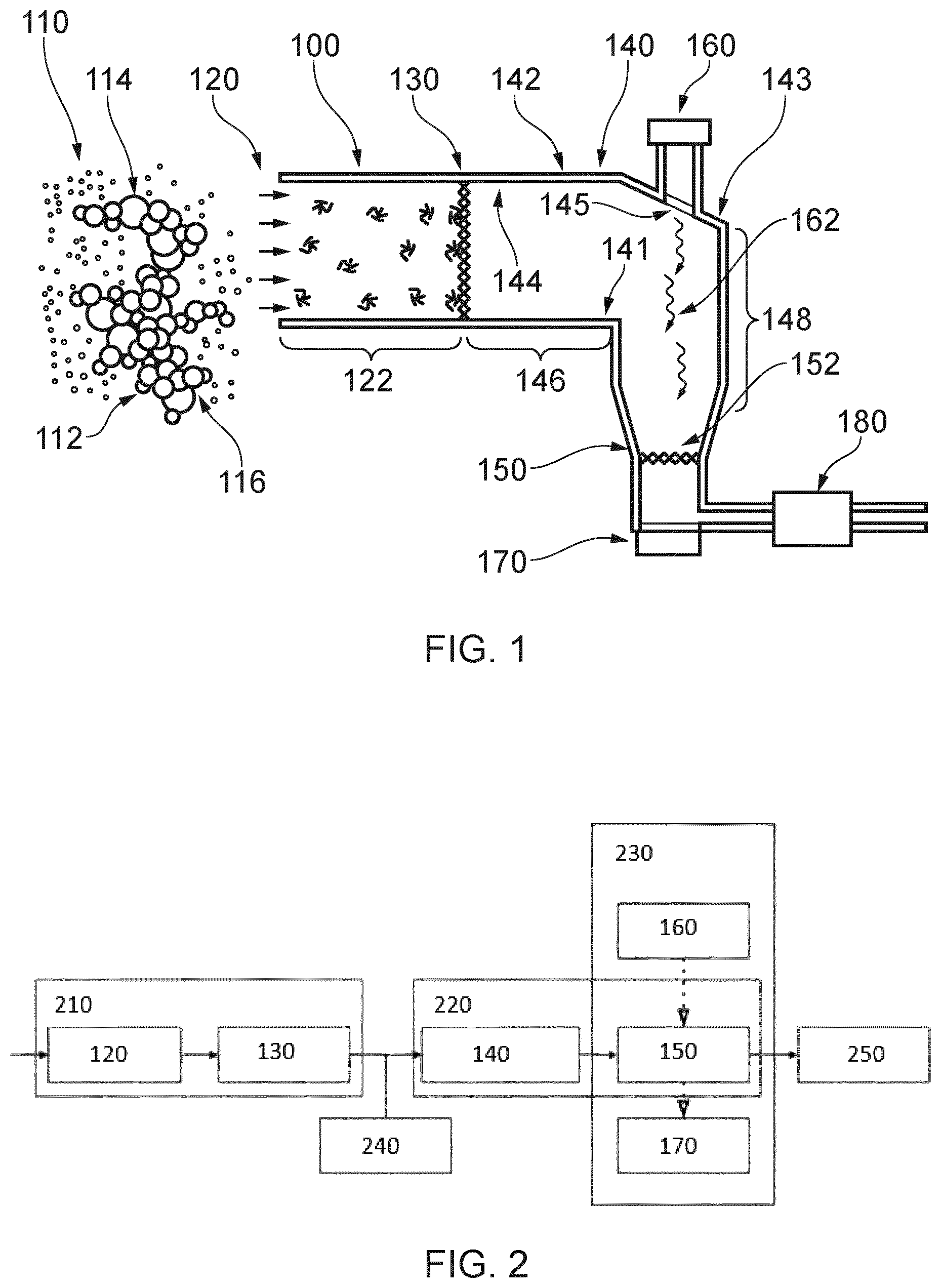 Patent US12339203 — Semi-volatile particulate matter detection — Figure 1