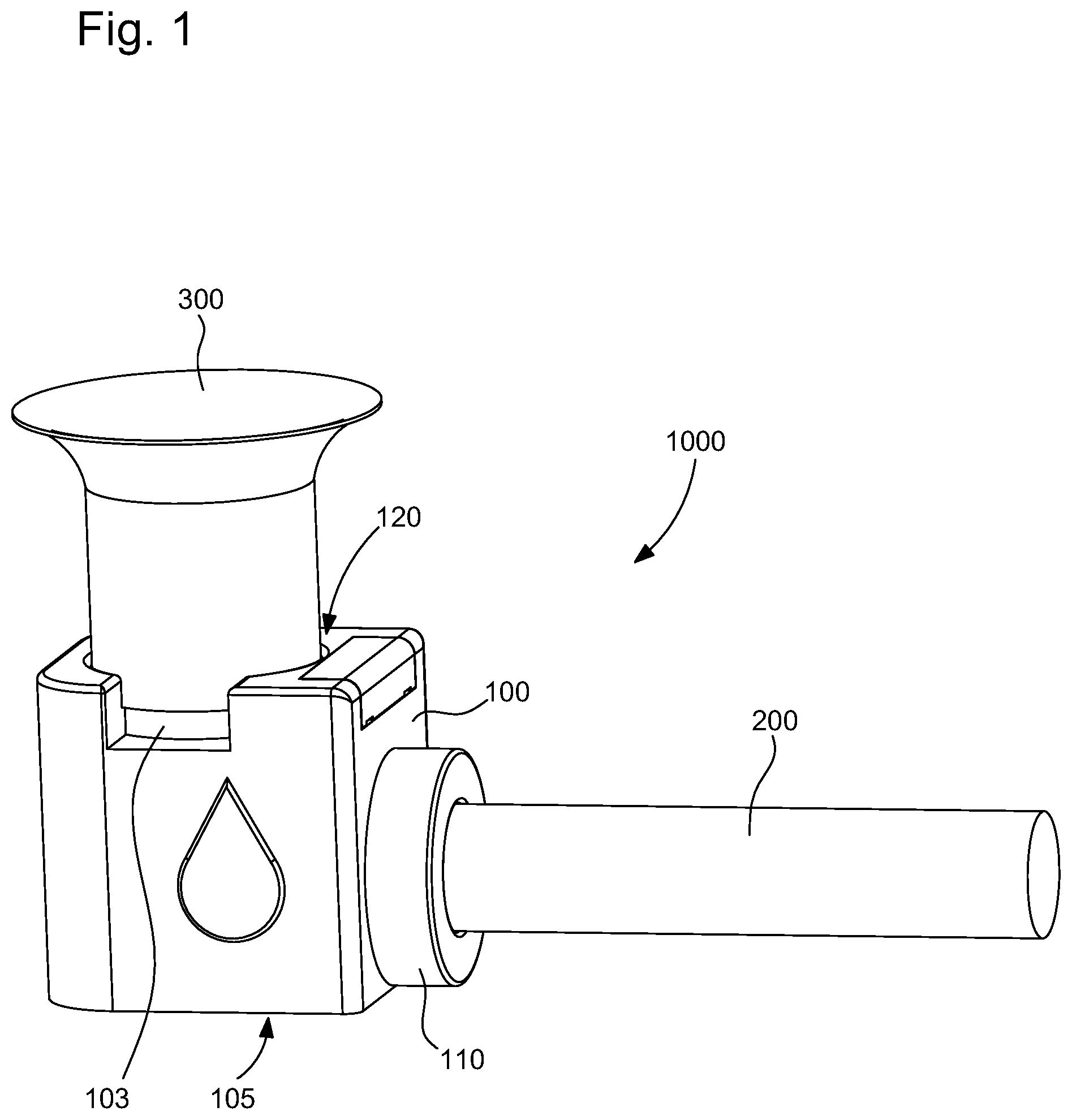 Patent US12339230 — Portable modular unit for inspecting in a timepiece the presence of a lubricating agent or of an epilame — Figure 1