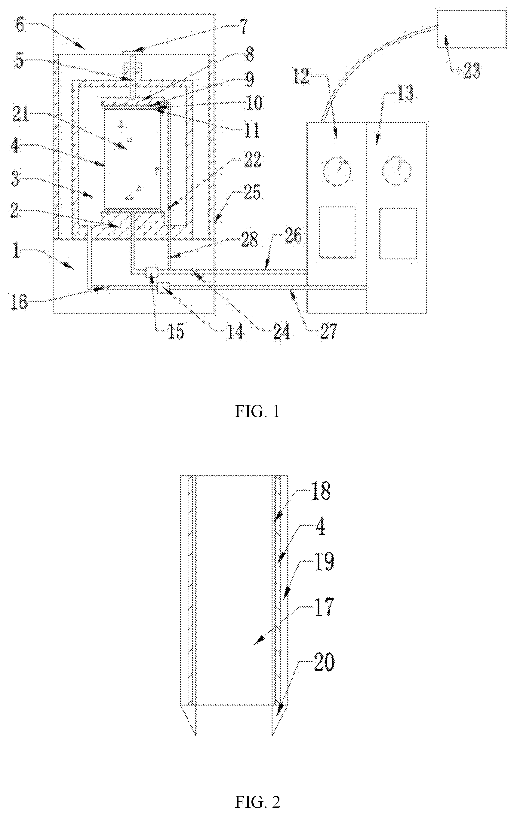 Patent US12339257 — Device for low stress triaxial testing — Figure 1