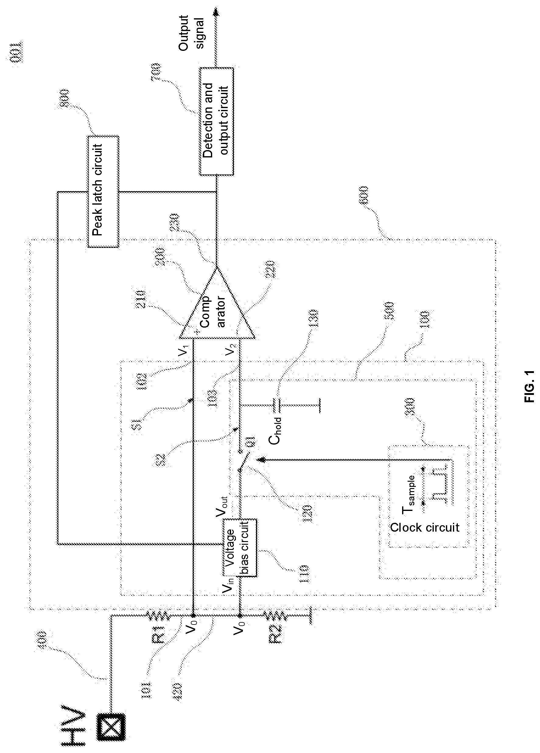 Patent US12339301 — AC/DC voltage detection circuit — Figure 1