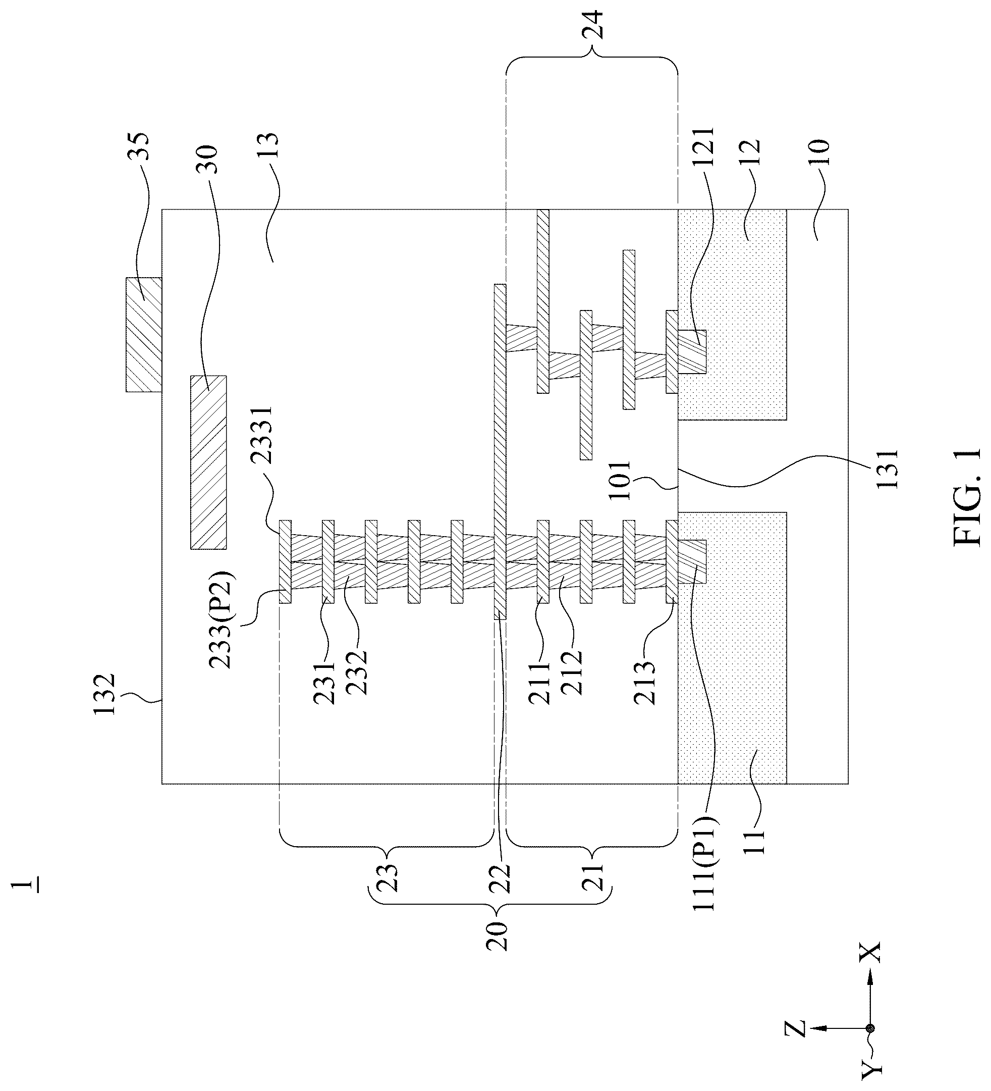 Patent US12339321 — Semiconductor device and method of failure analysis for semiconductor device — Figure 1