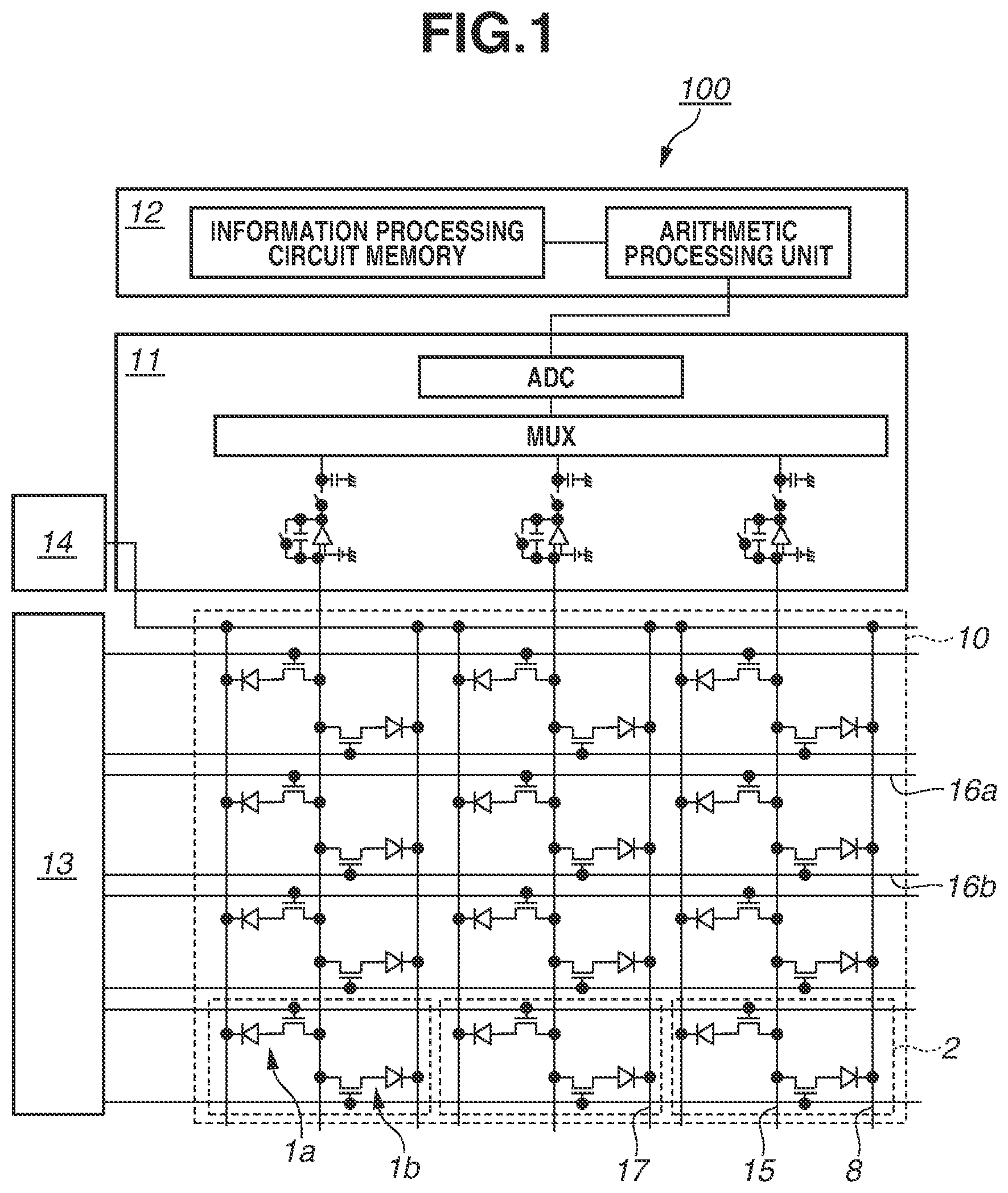 Patent US12339409 — Radiation imaging apparatus and radiation imaging system — Figure 1