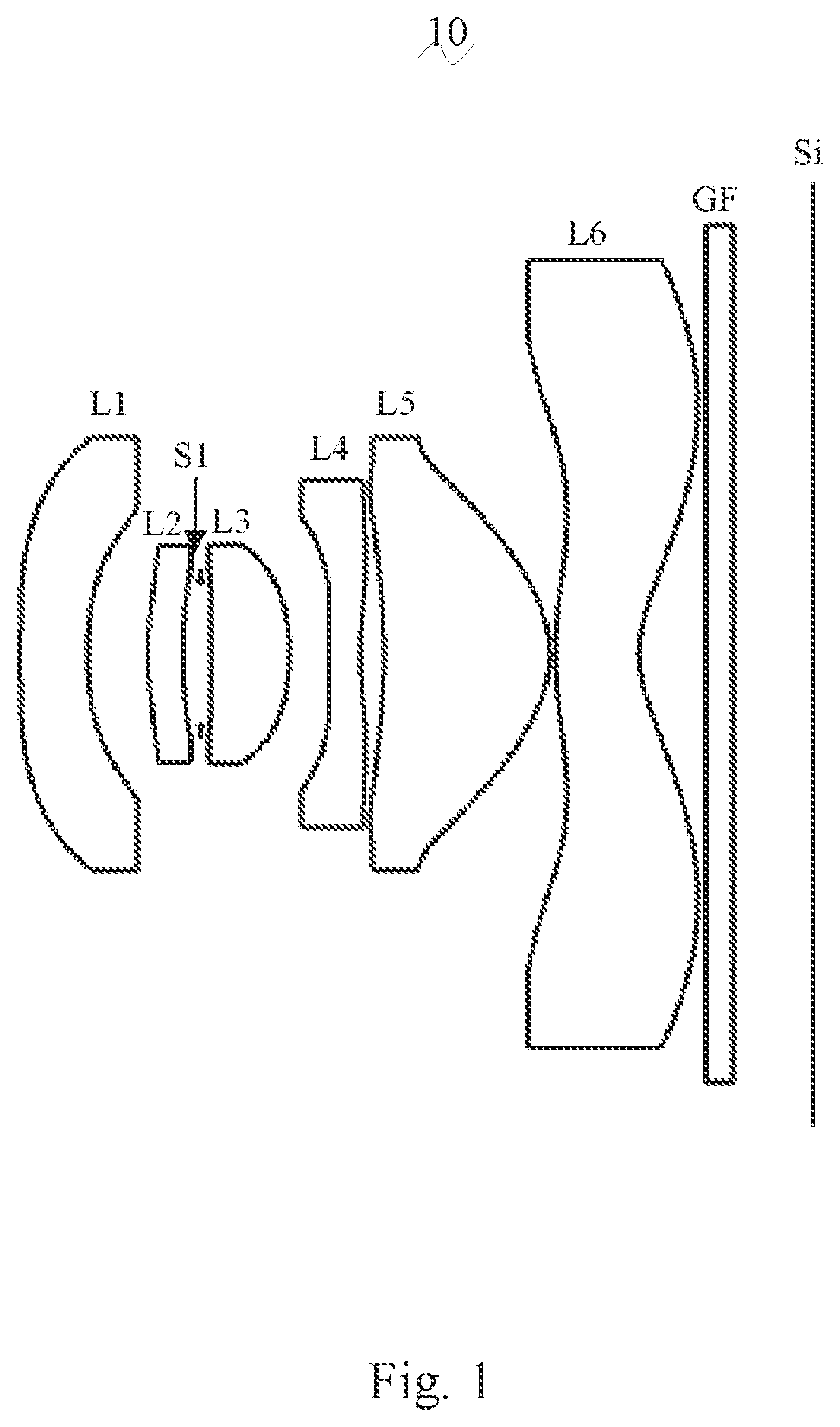 Patent US12339422 Figure 1 – Camera optical lens