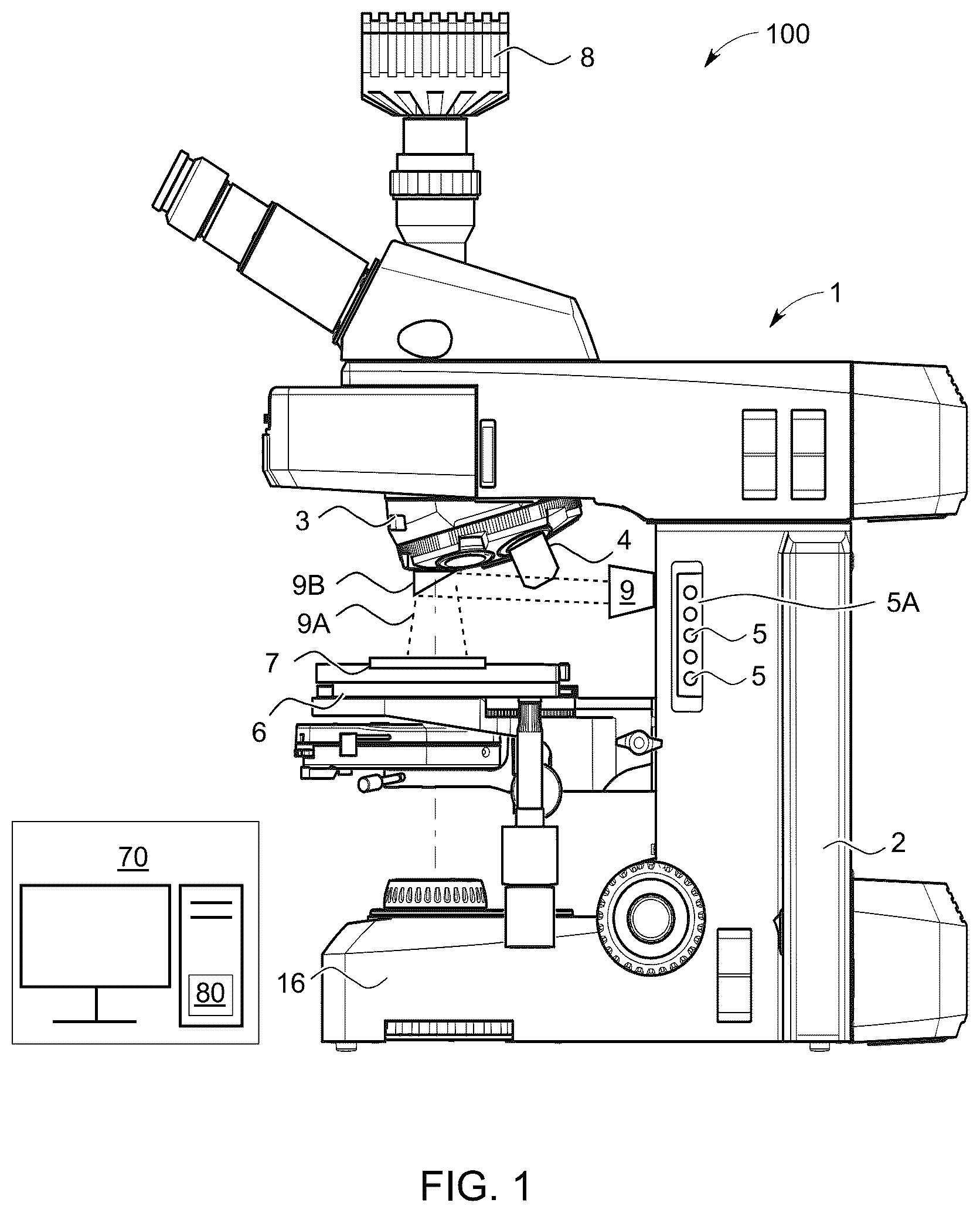 Patent US12339435 Figure 1 – Microscopy system and method for monitoring microscope activity